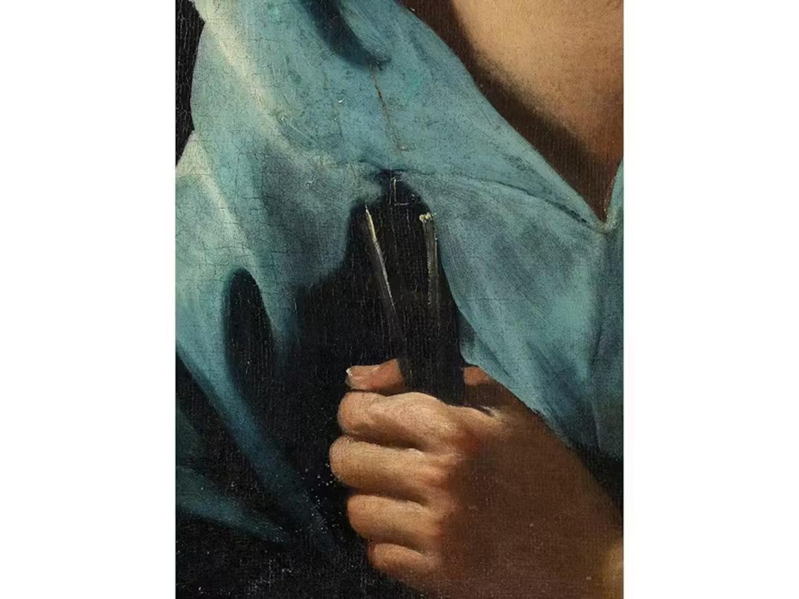18th Century by Giuseppe Antonio Petrini, Portrait of Saint Peter, Oil on canvas For Sale 4
