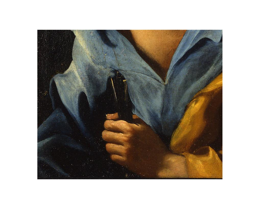 18th Century by Giuseppe Antonio Petrini, Portrait of Saint Peter, Oil on canvas For Sale 5