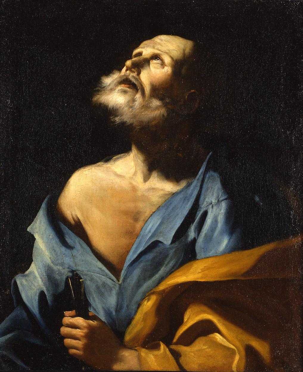 Giuseppe Antonio Petrini, (Carona, Italy, 1677 – 1757 ca.)
Title: Portrait of Saint Peter
Medium: Oil on canvas
Dimensions: without frame 75.5 x 63 cm - with frame 96 x 83 x 5 cm

Expertise by Professor Giancarlo Sestieri

Provenance: Luigi Koeliker