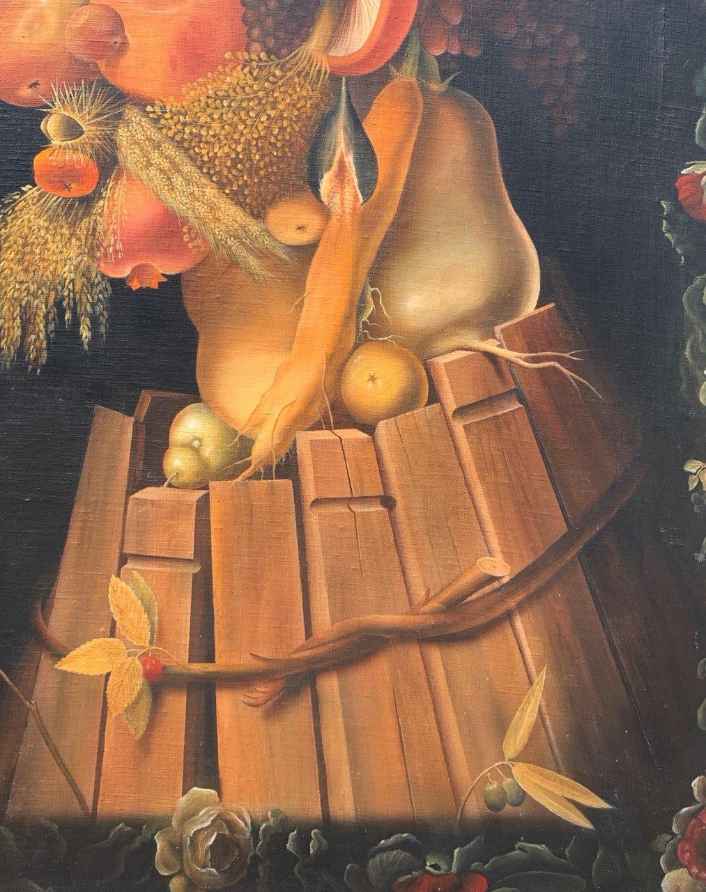Seguace di Giuseppe Arcimboldo - Pittura di figura del primo Novecento - Autunno 1
