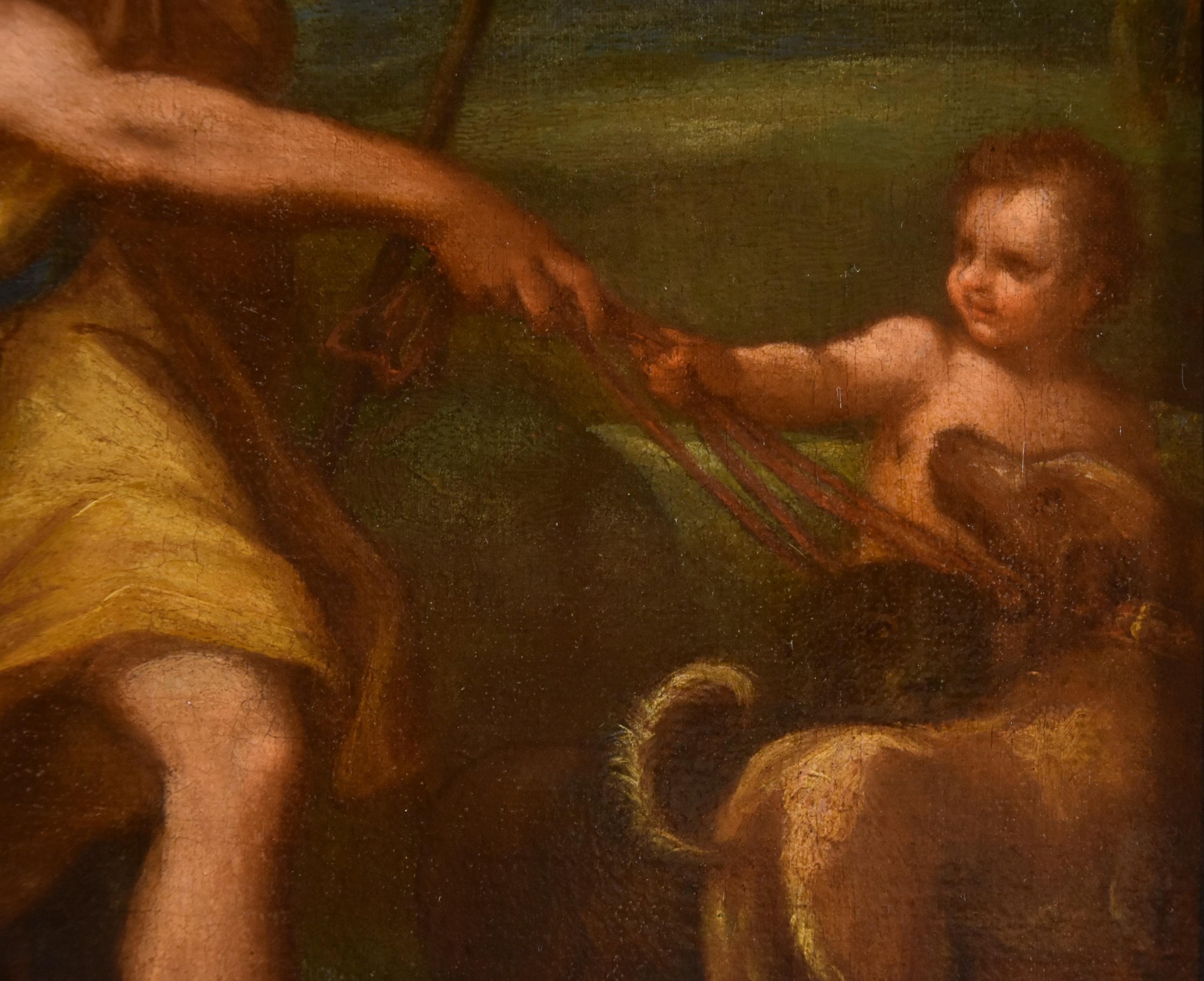 Venus Adonis Cupid Chiari 17/18th Century Paint Oil on canvas Old master Italian For Sale 6