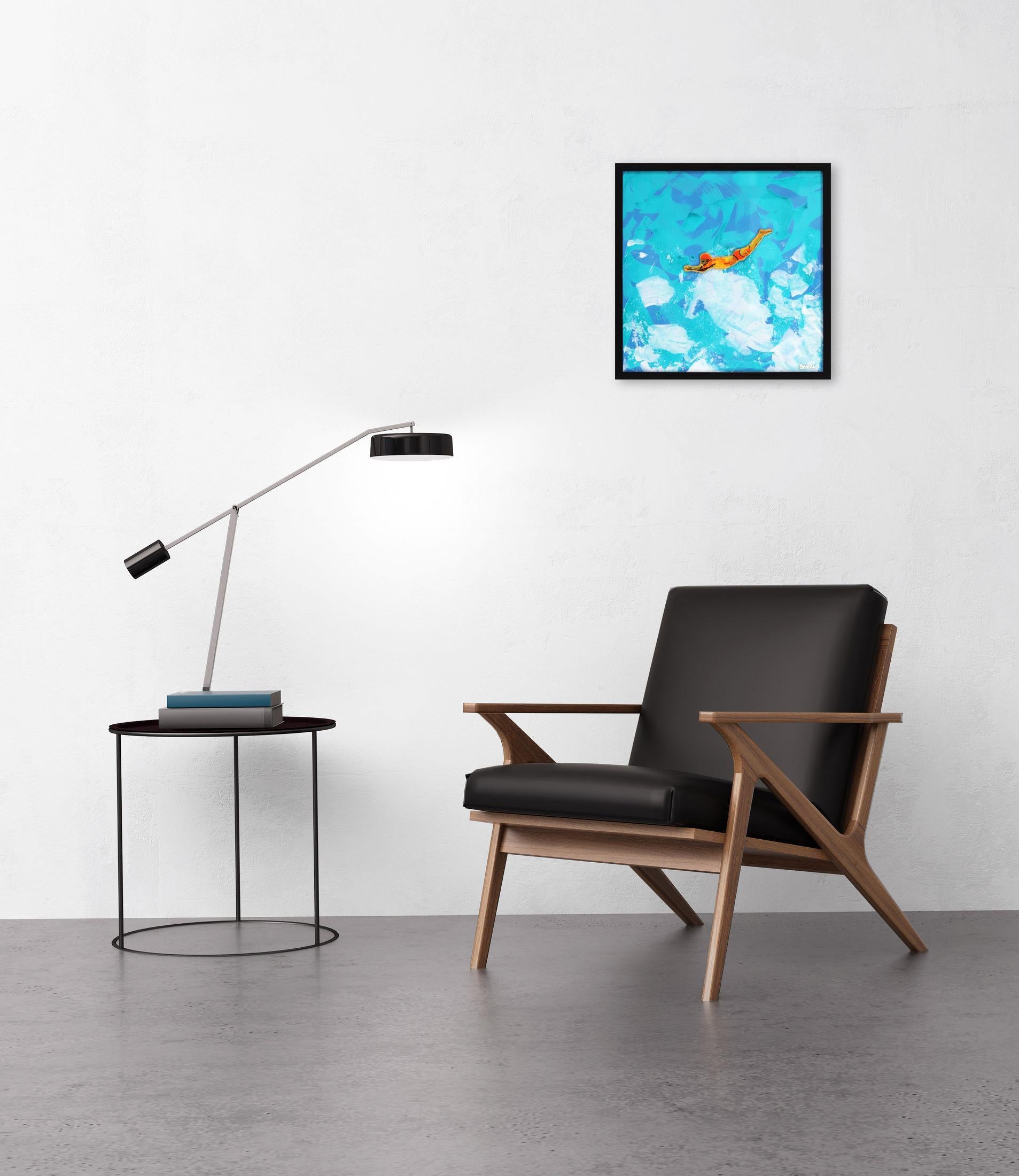 Brave - Ozean inspiriertes Gemälde im Angebot 1