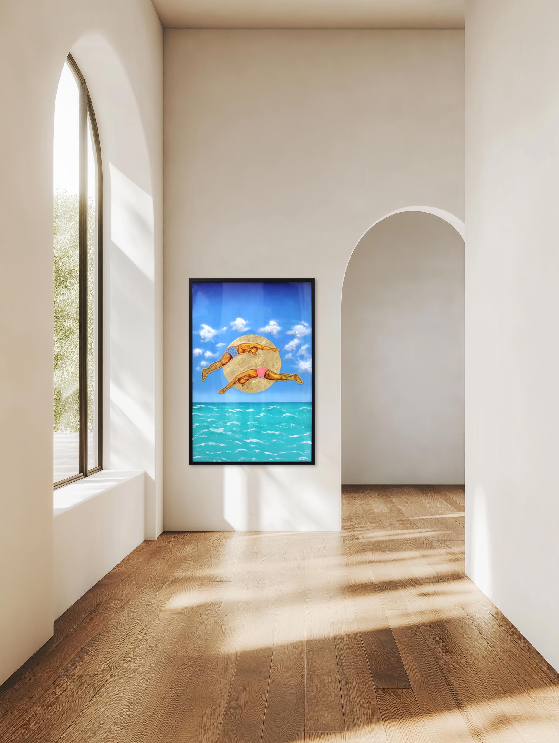 Reminiscent of the Fauvist movement and Italian classicism, Italian artist Giuseppe Beddru’s bold outlines, dynamic brushstrokes and contrasting use of color make his work visually exciting. His work is extremely personal as well, drawing upon the