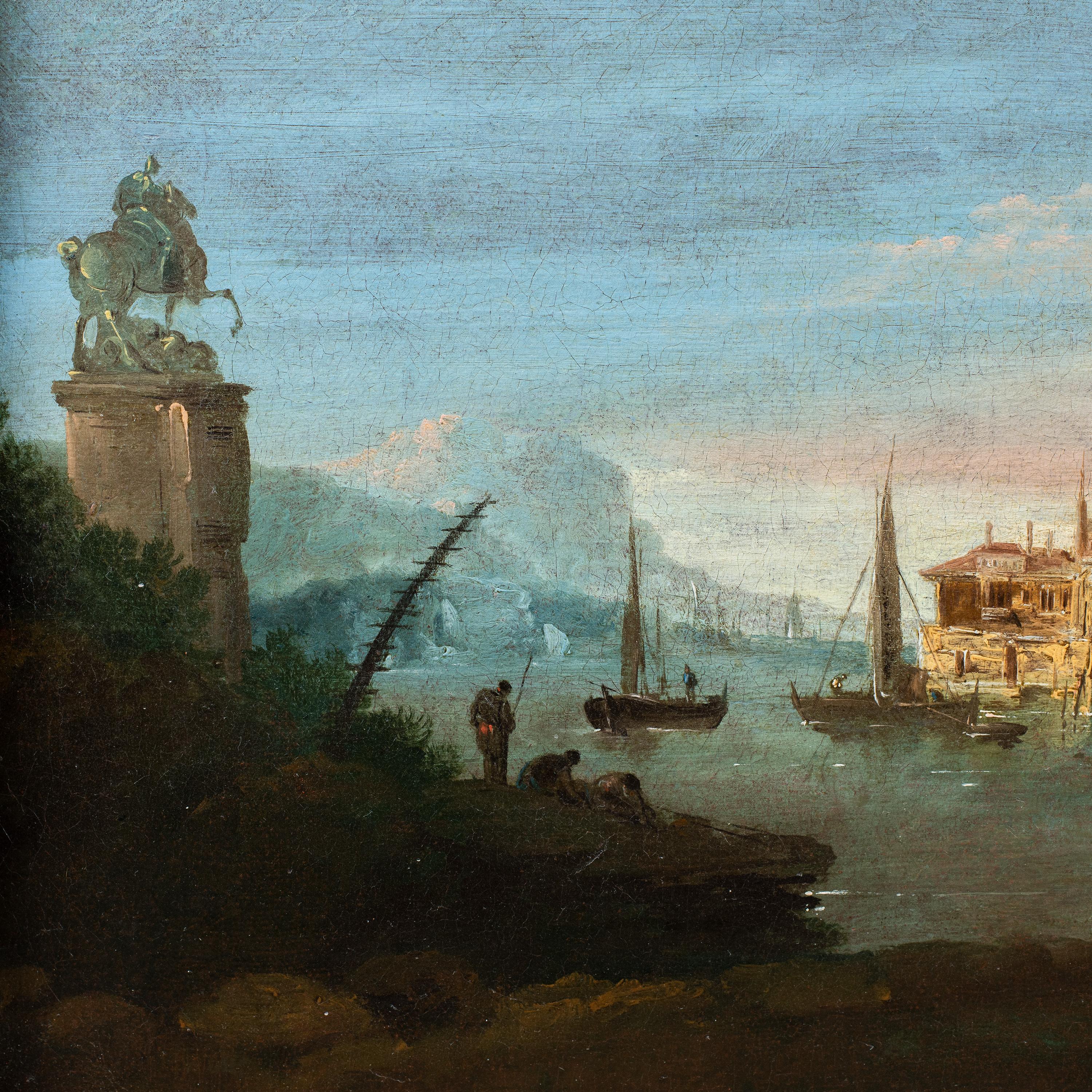 Giuseppe Bernardino Bison (Venetian master) - 18th century landscape painting For Sale 3