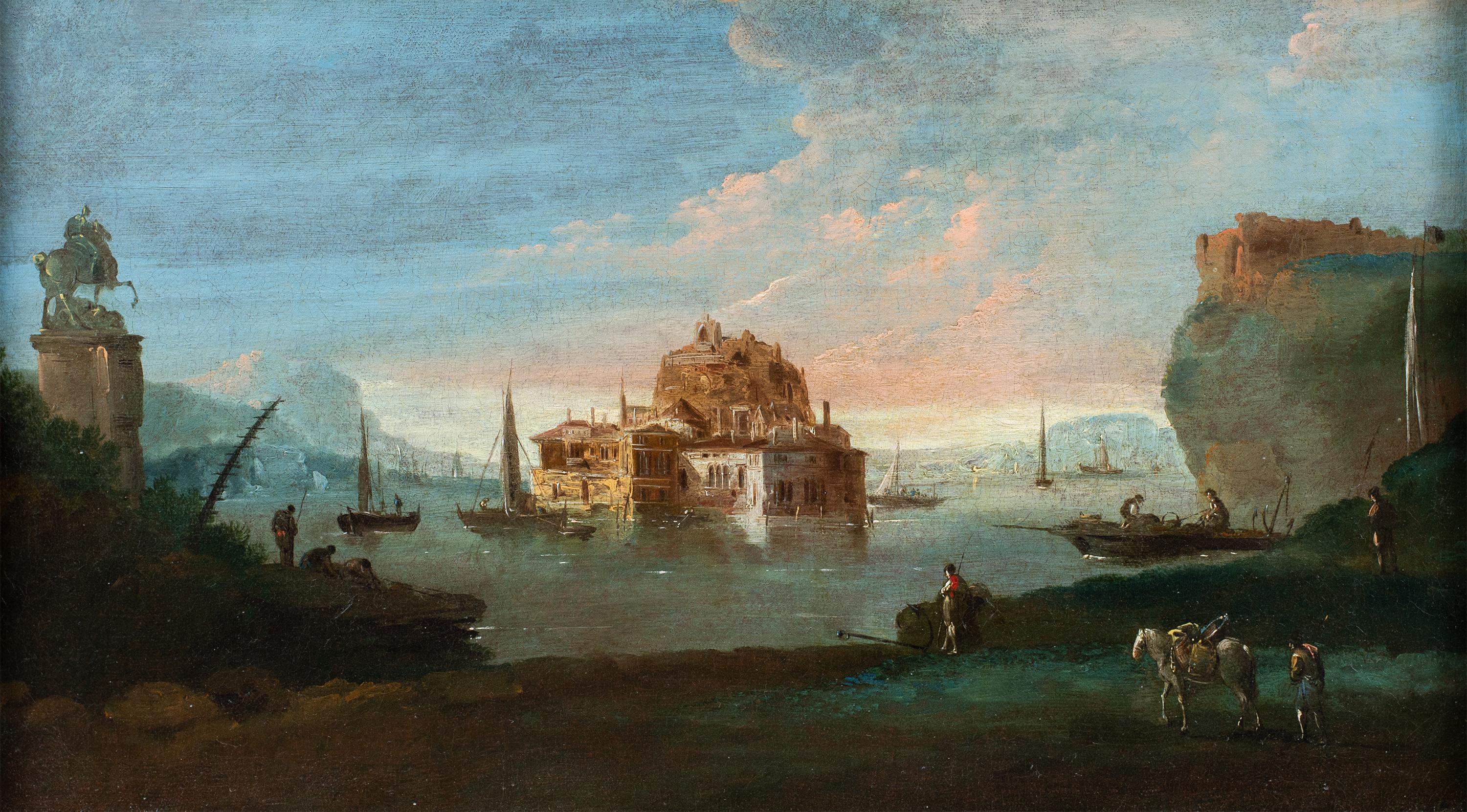 Giuseppe Bernardino Bison (Venetian master) - 18th century landscape painting For Sale 1