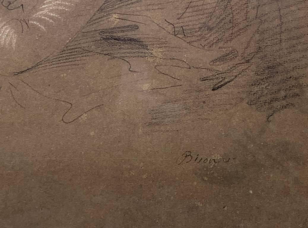 Giuseppe Bernardino Bison (Venezia) - Disegno dell'inizio del XIX secolo - Sacra Famiglia in vendita 5