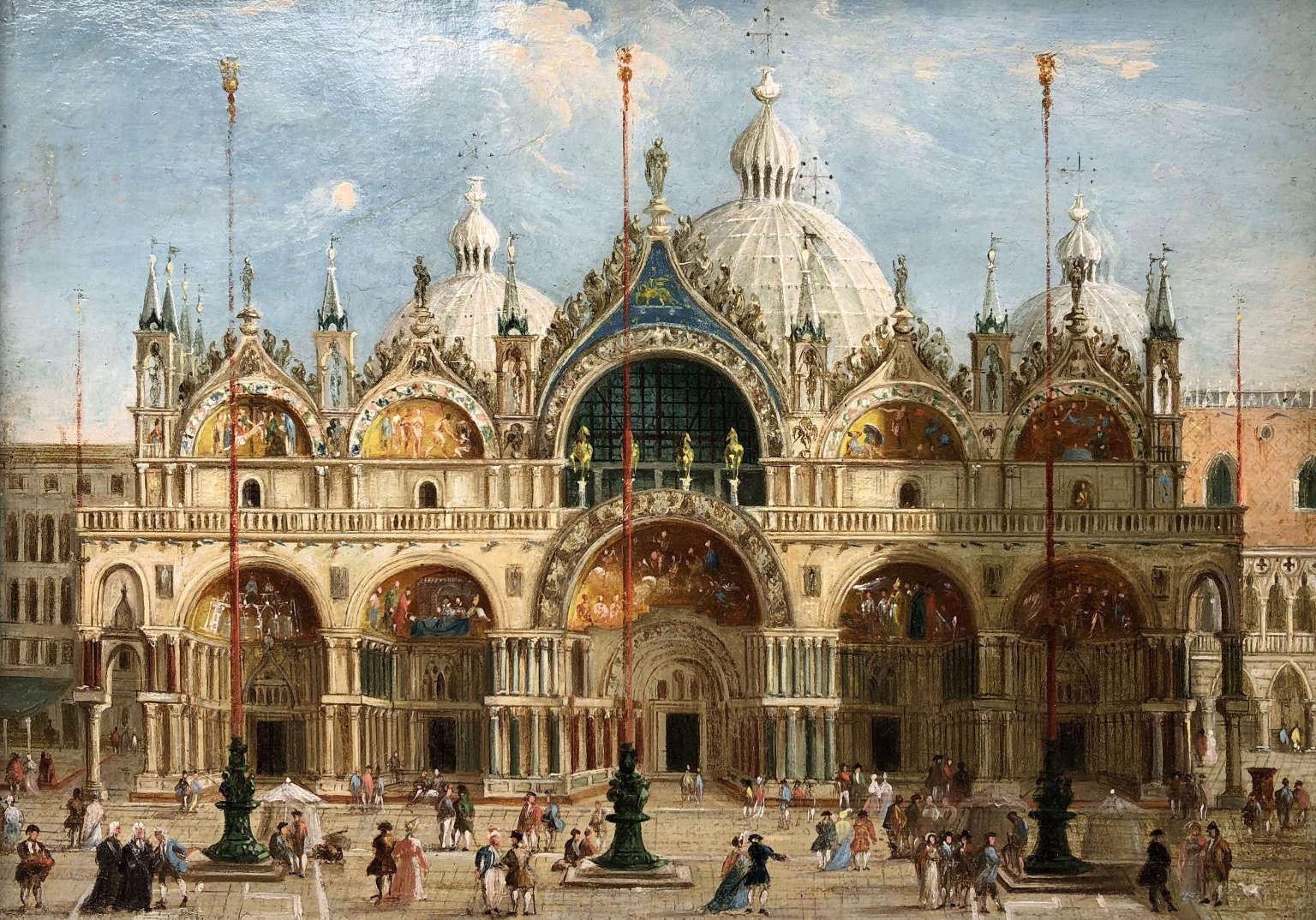 Giuseppe Bernardino Bison Landscape Painting - San Marco in Venice 