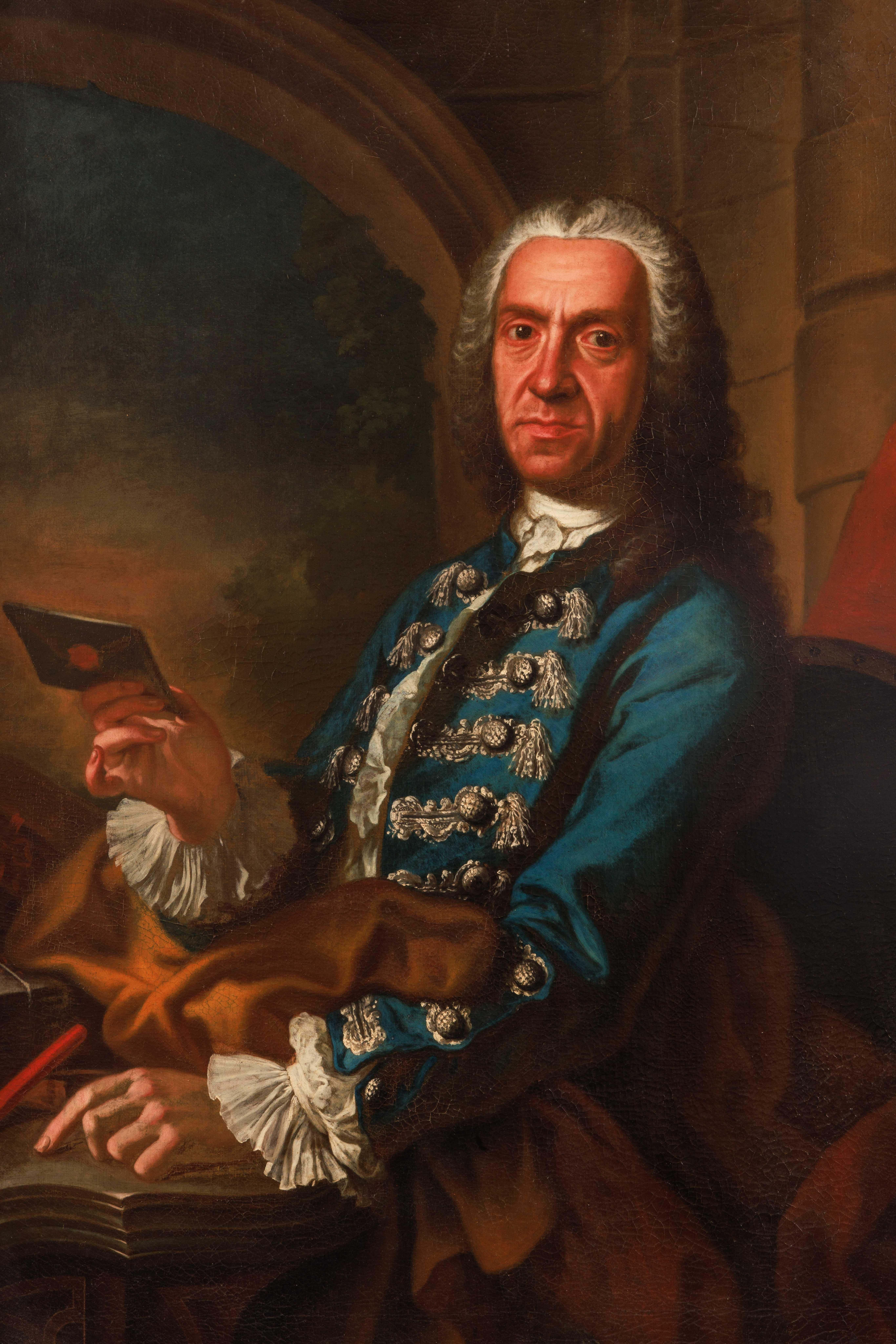 Giuseppe Bonito (italiano, 1707-1789) Un grande ritratto di gentiluomo 1