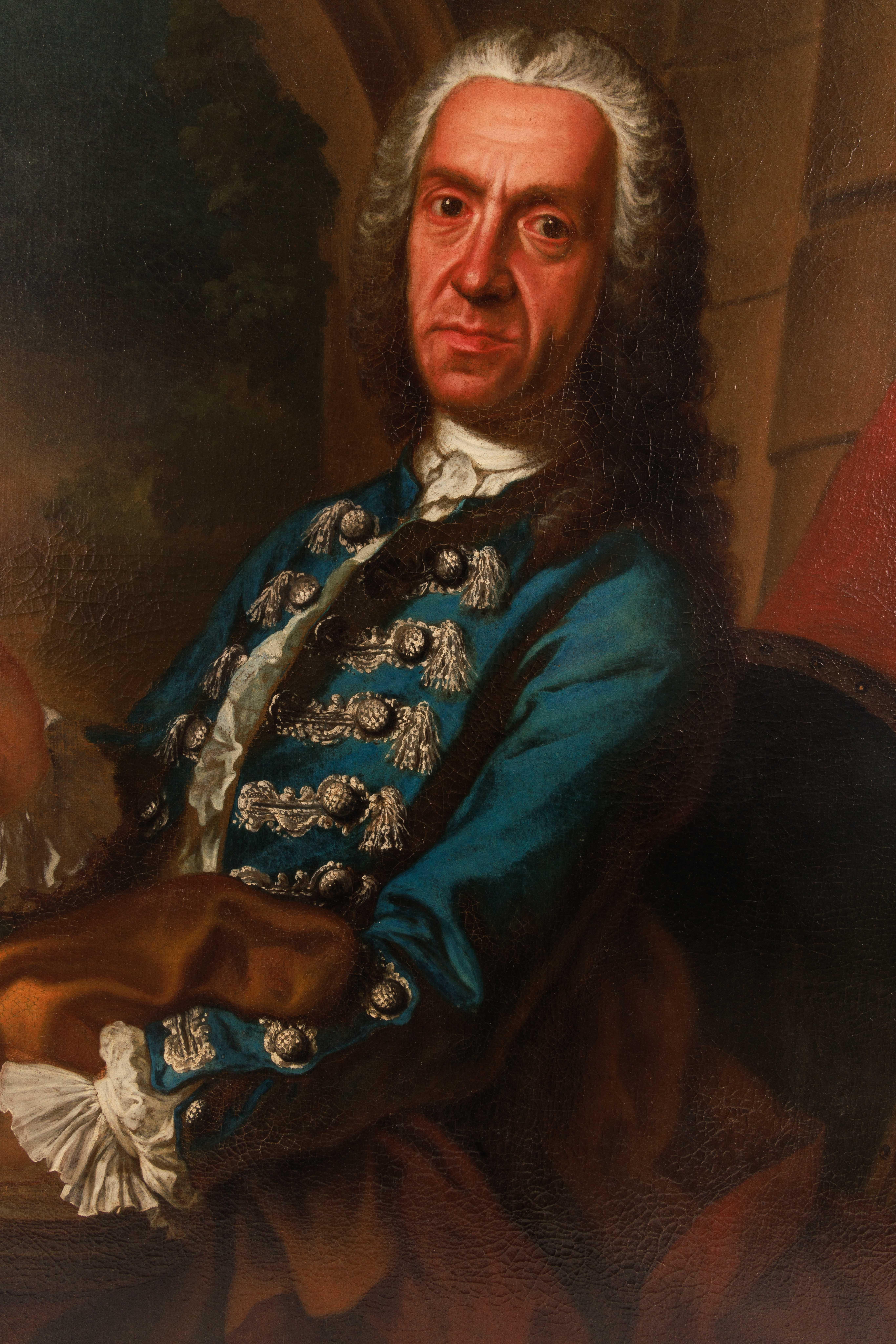 Giuseppe Bonito (Italian, 1707-1789) A Large Portrait of a Gentleman 1