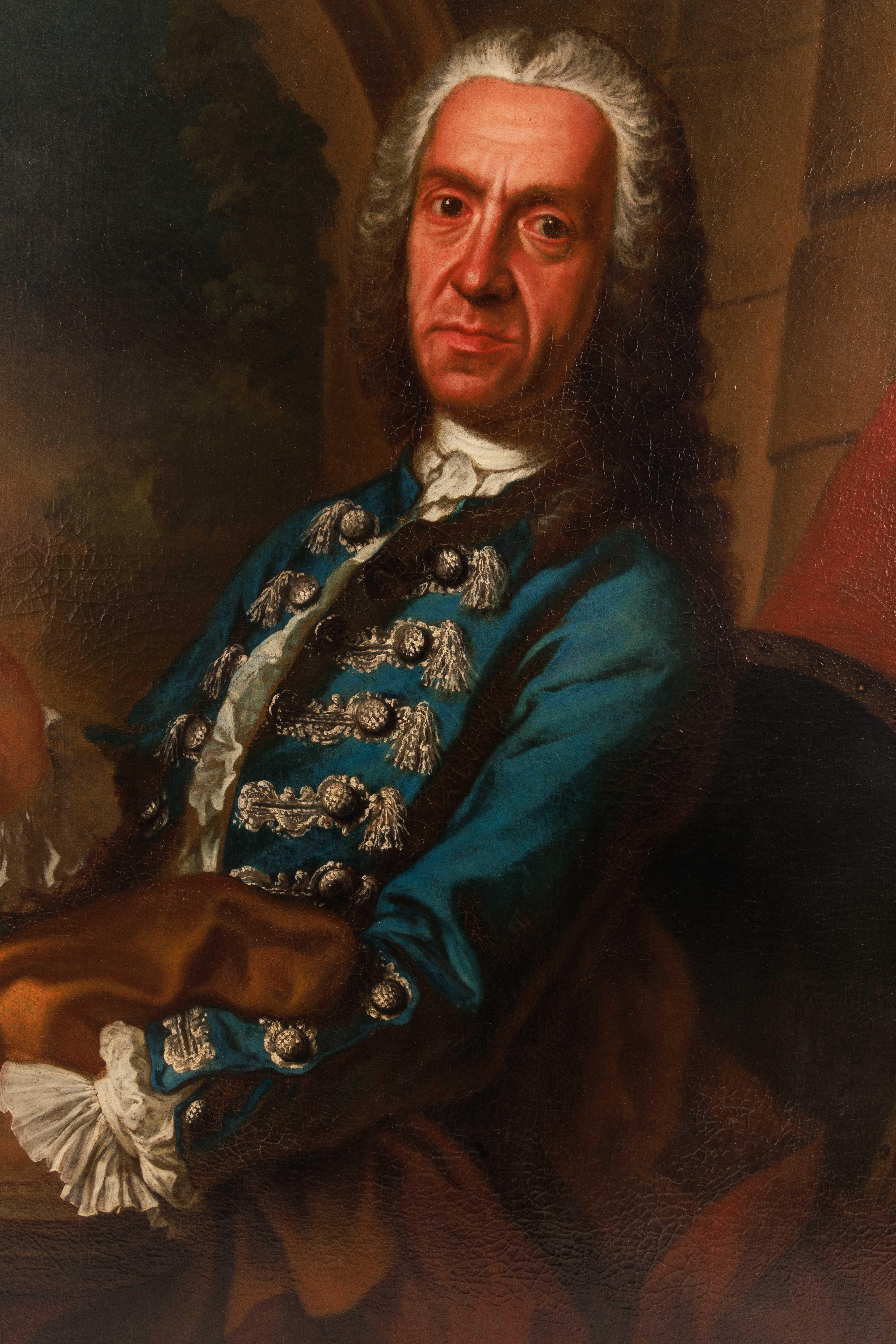 Giuseppe Bonito (italiano, 1707-1789) Un grande ritratto di gentiluomo 4