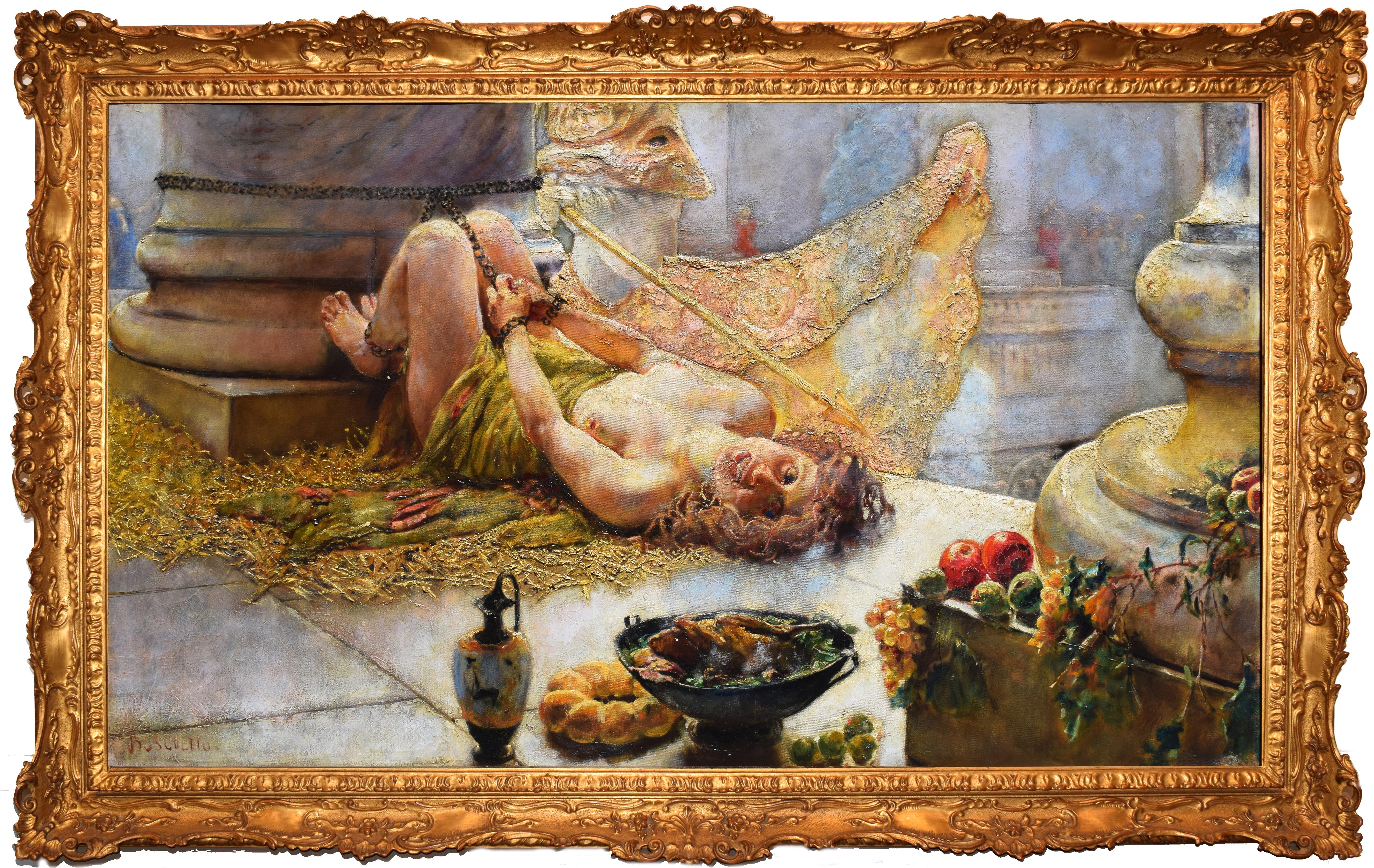La Schiava legata - Painting di Giuseppe Boschetto