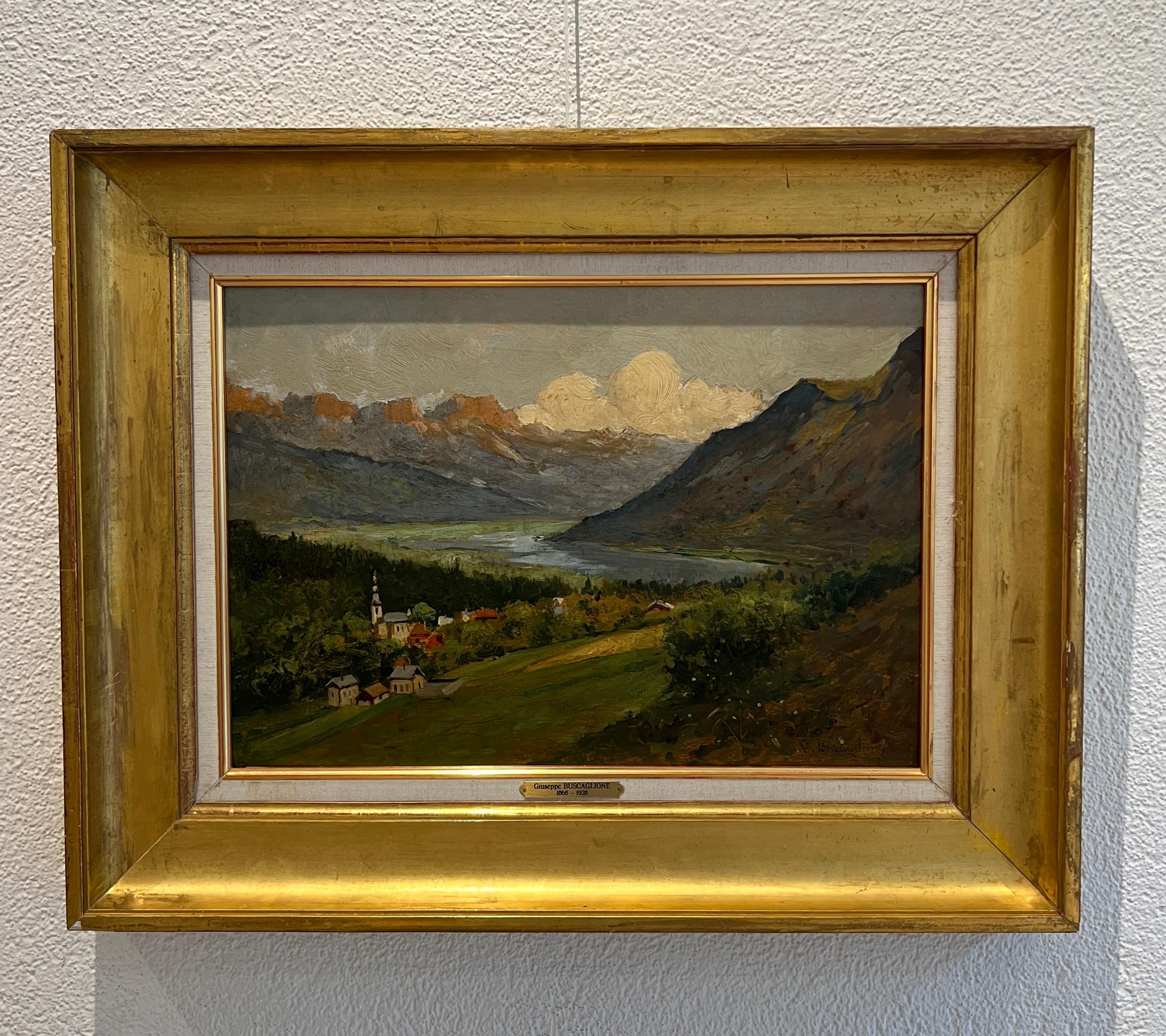 Il paesaggio del Piemonte - Painting di Giuseppe Buscaglione