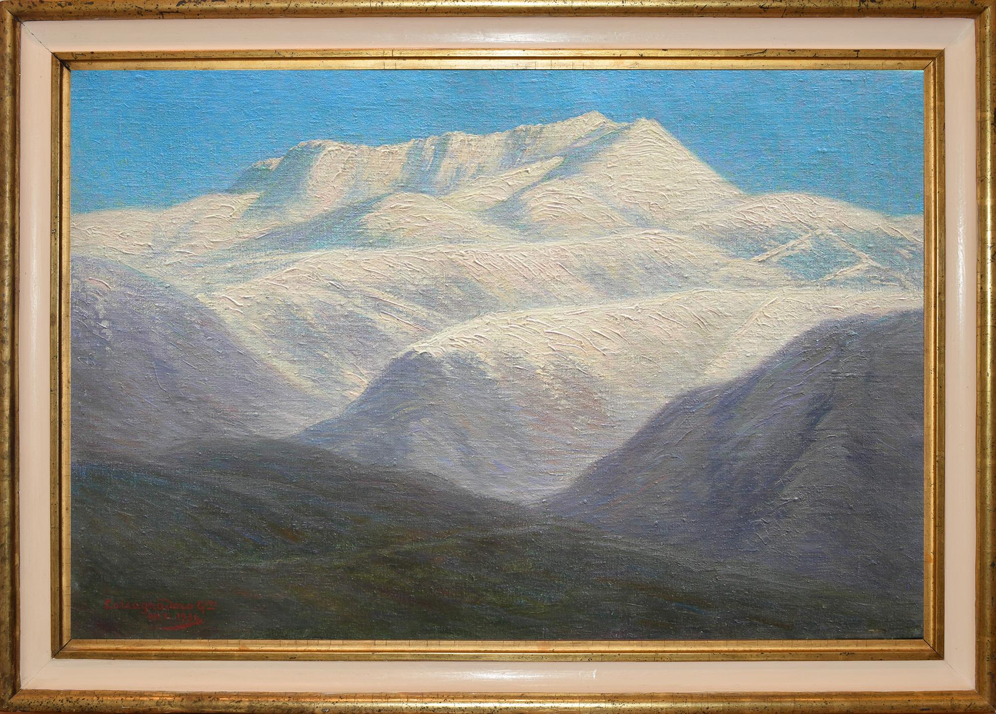 Der Terminillo – Painting von Giuseppe Calcagnadoro