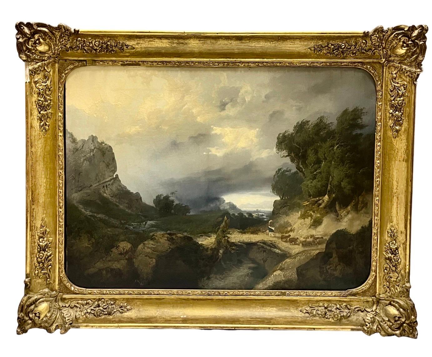 Heinrich Hartung - Decorative, romantic oil painting by Heinrich ...