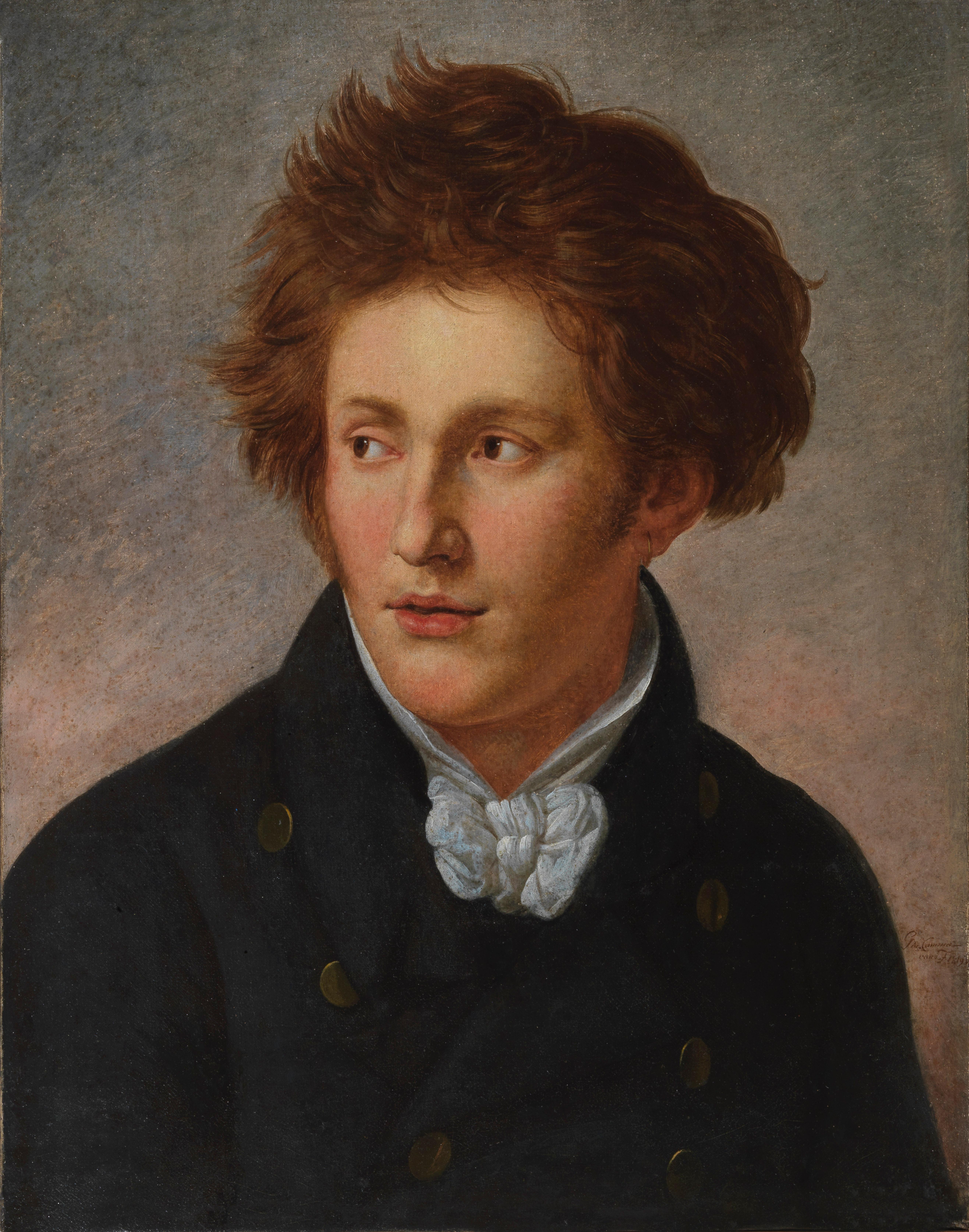 Giuseppe Cammarano Portrait Painting - Portrait of Vincenzo Bellini 