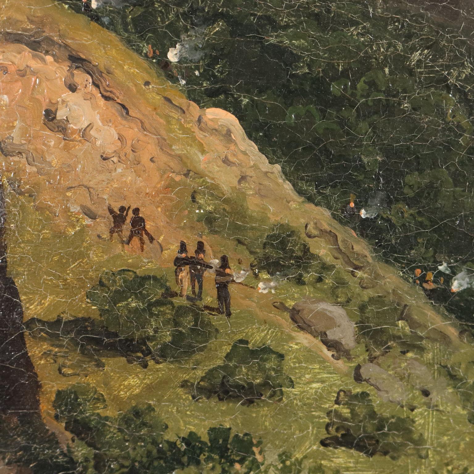 Clash between Military and Guerrillas in Spain 1840ca. For Sale 3