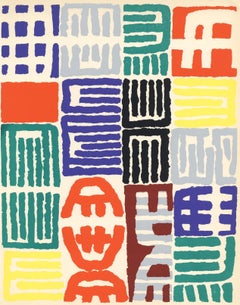 Capogrossi, Surface Rouge et Noire, XXe Siècle (after)