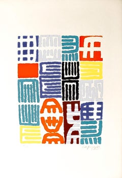 Giuseppe Capogrossi (1900–1972) - Color screen print on paper - 1957