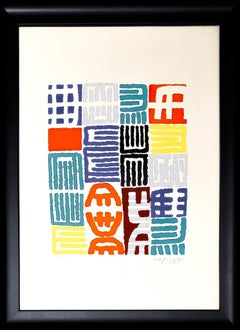 Giuseppe Capogrossi (1900–1972) - Color screen print on paper - 1957