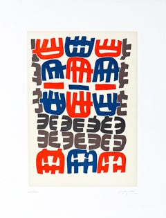 Giuseppe Capogrossi (1900-1972) - Farblithographie auf Papier - 1968