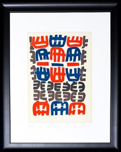 Giuseppe Capogrossi (1900-1972) - Farblithographie auf Papier - 1968