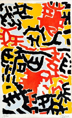 Giuseppe Capogrossi (1900-1972) – farbige Lithographie auf Papier – 1952