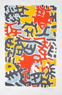 Giuseppe Capogrossi (1900-1972) - Litografia colorata su carta - 1952