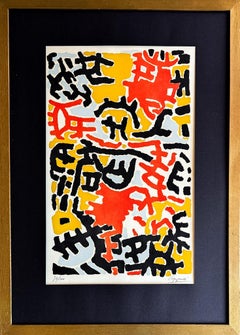 Giuseppe Capogrossi (1900-1972) – farbige Lithographie auf Papier – 1952