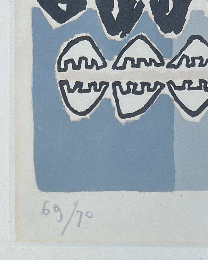Giuseppe Capogrossi (1900-1972) - Litografía coloreada sobre papel - 1953 en venta 3