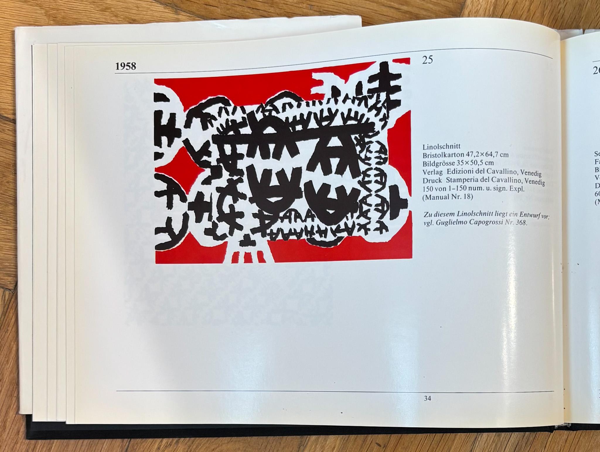 Giuseppe Capogrossi (1900–1972) - Linocut on paper - 1958 For Sale 6