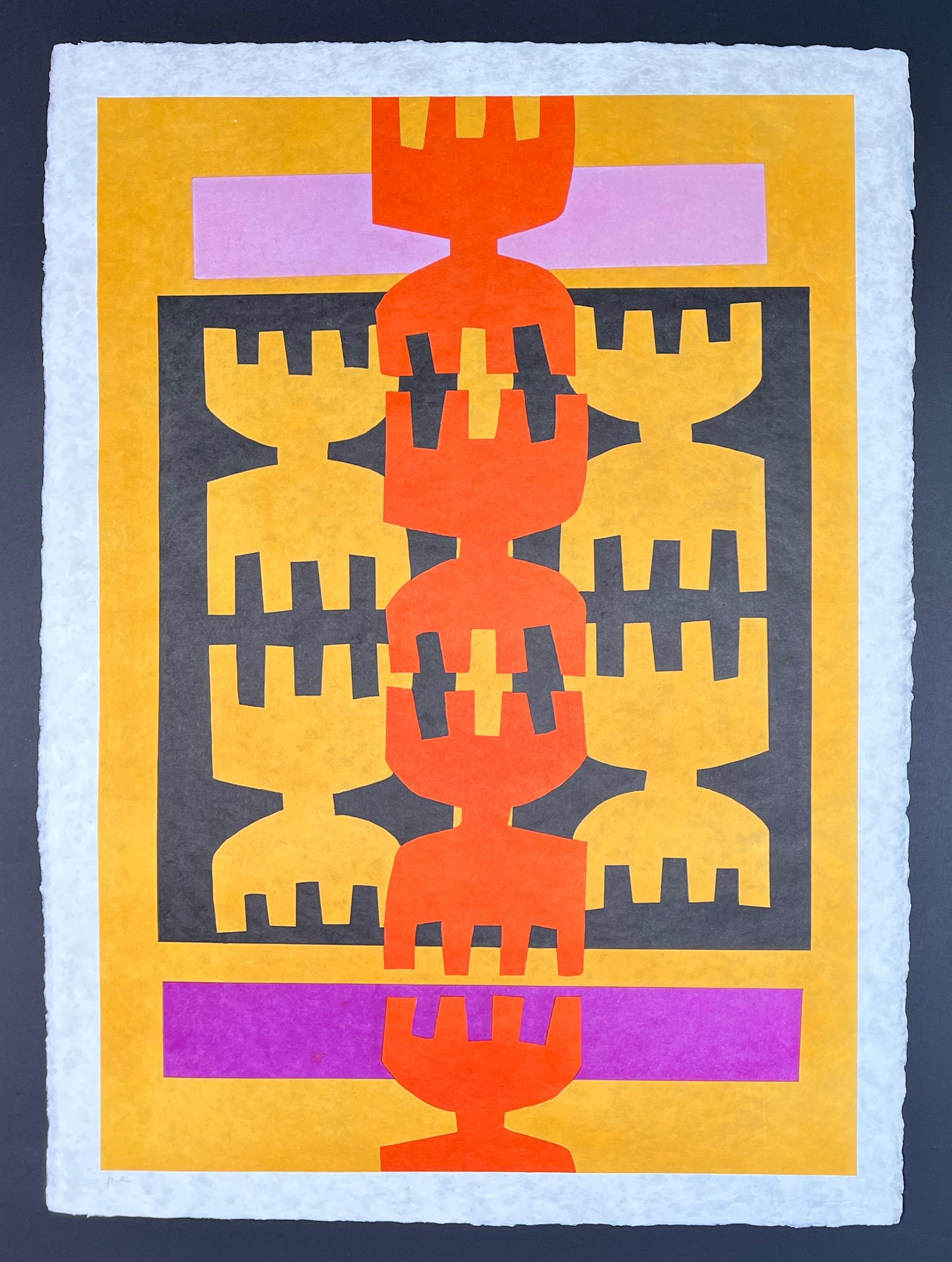 Giuseppe Capogrossi (1900-1972) - Lithograph on Japanese paper - 1970 For Sale 1
