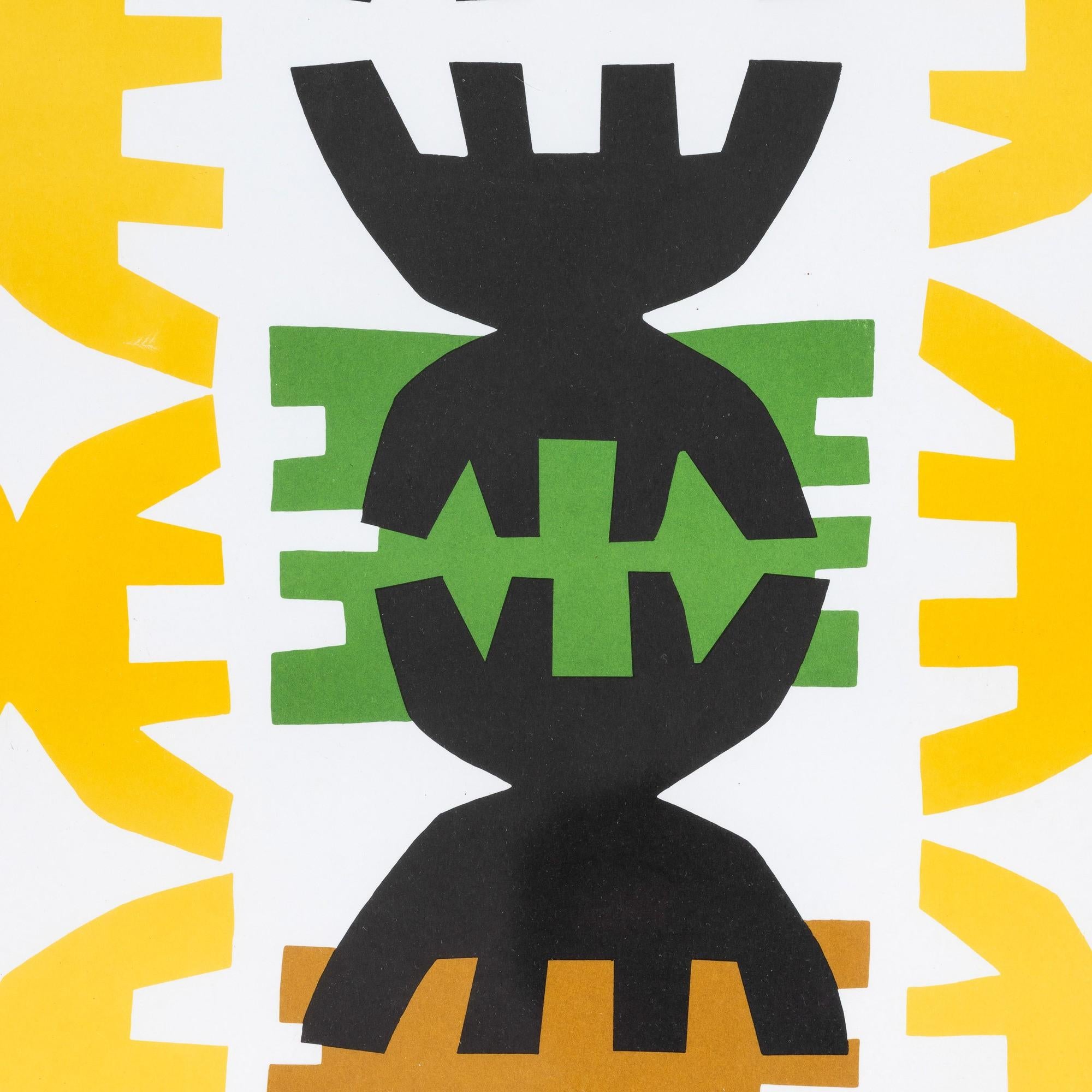 Giuseppe Capogrossi (1900–1972) - Quarzo N. 3 - lithograph on paper - 1970 For Sale 1