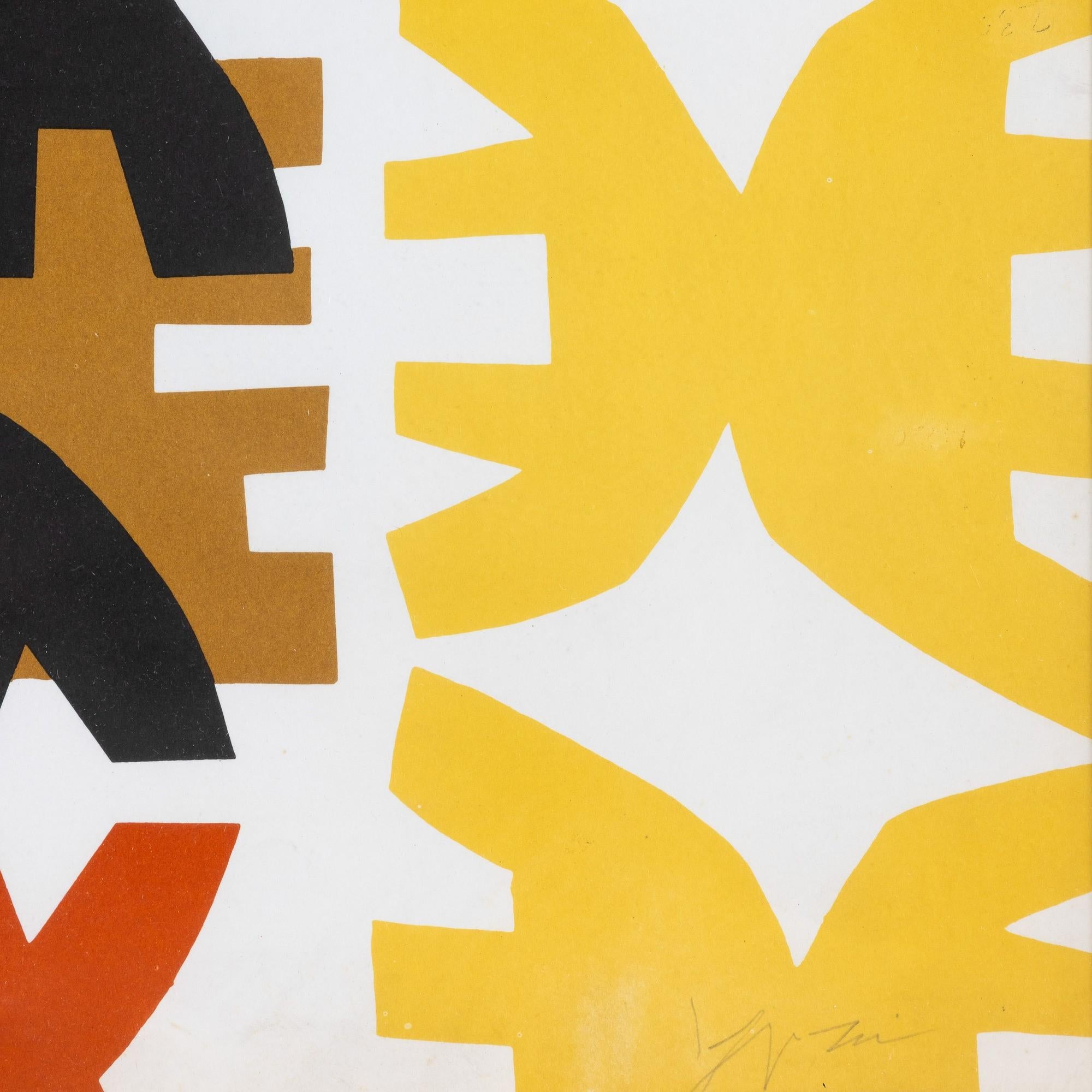 Giuseppe Capogrossi (1900–1972) - Quarzo N. 3 - lithograph on paper - 1970 For Sale 3