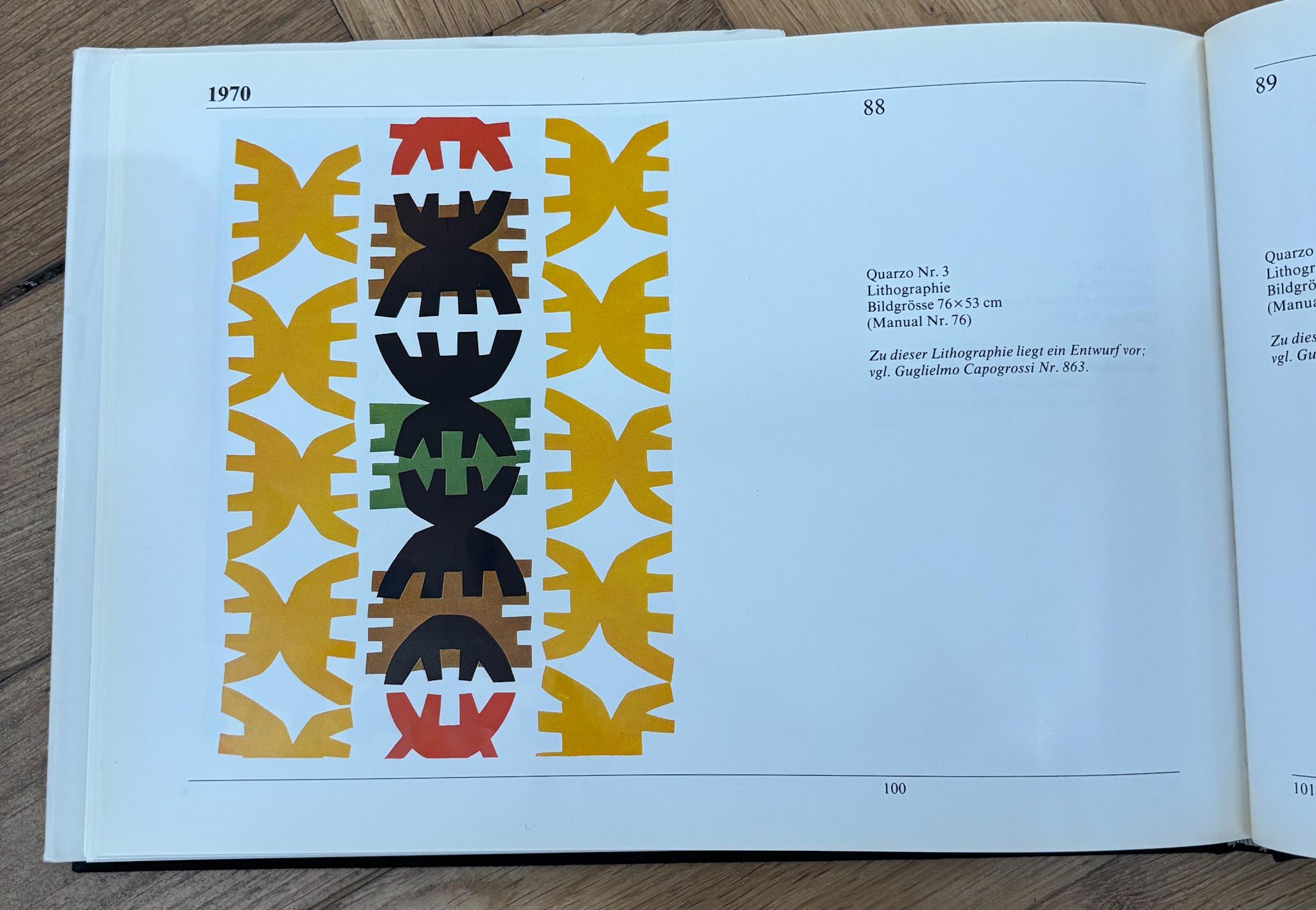 Giuseppe Capogrossi (1900–1972) - Quarzo N. 3 - lithograph on paper - 1970 For Sale 4