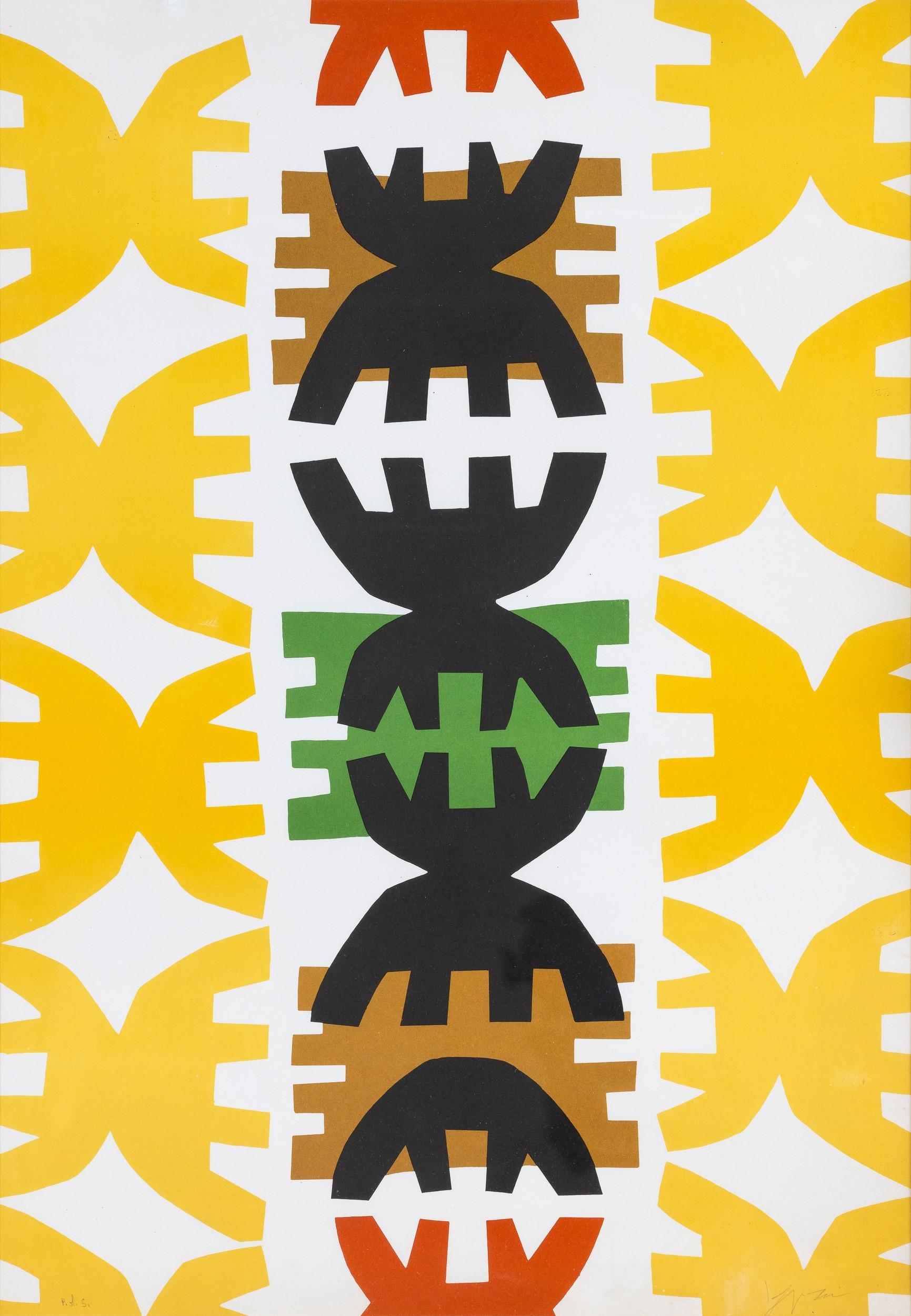 Giuseppe Capogrossi (1900–1972) - Quarzo N. 3 - lithograph on paper - 1970