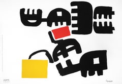 Giuseppe Capogrossi Iconic Comb Design "Superficie 324" Serigrafia