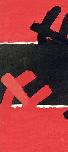 Giuseppe Capogrossi, Red and Black Surface, from XXe Siecle, 1957