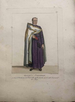 The Consistorial Lawyers - Etching by Giuseppe Capparoni - 1828