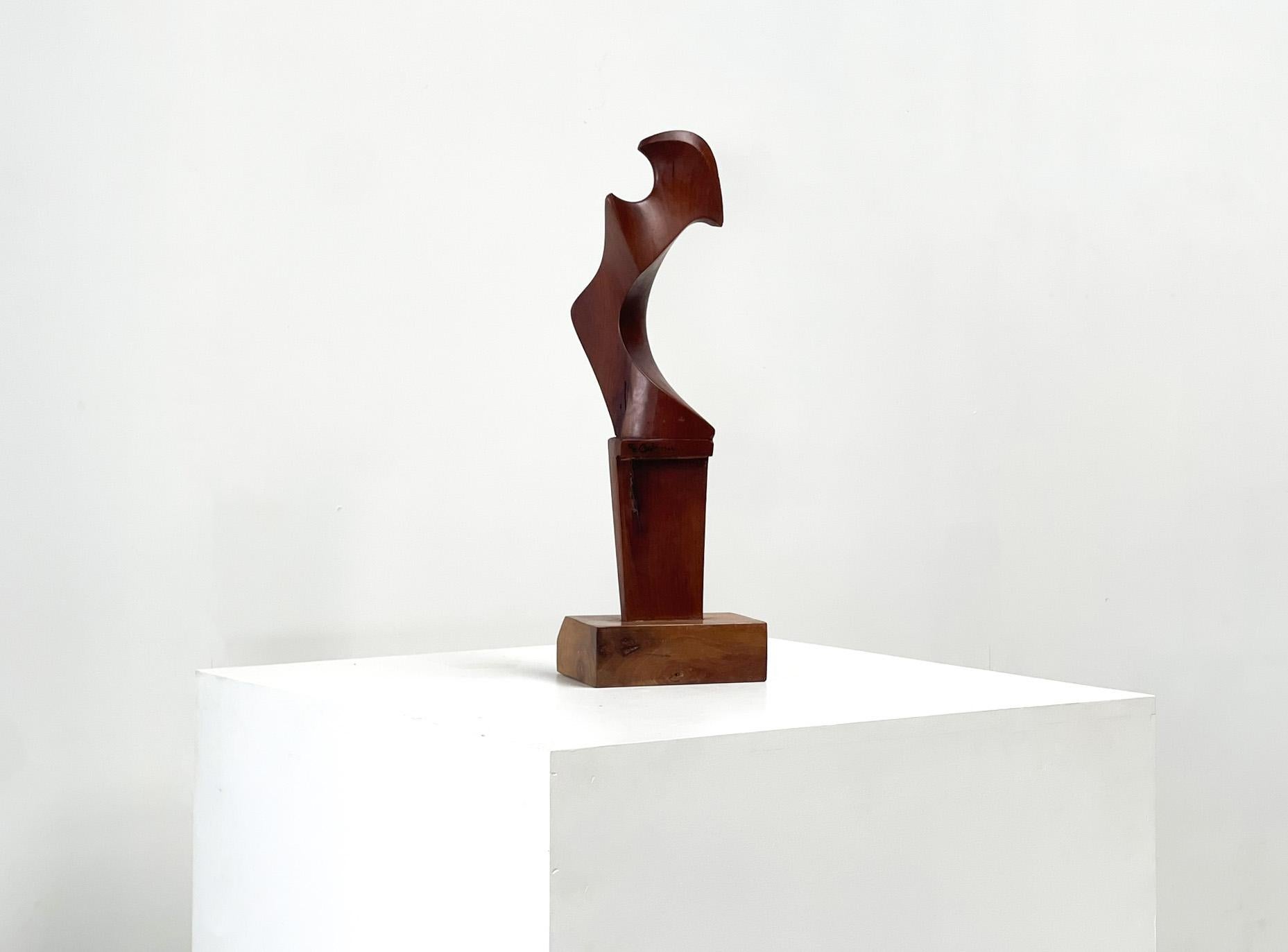 Giuseppe Carli abstract wooden sculpture For Sale 2