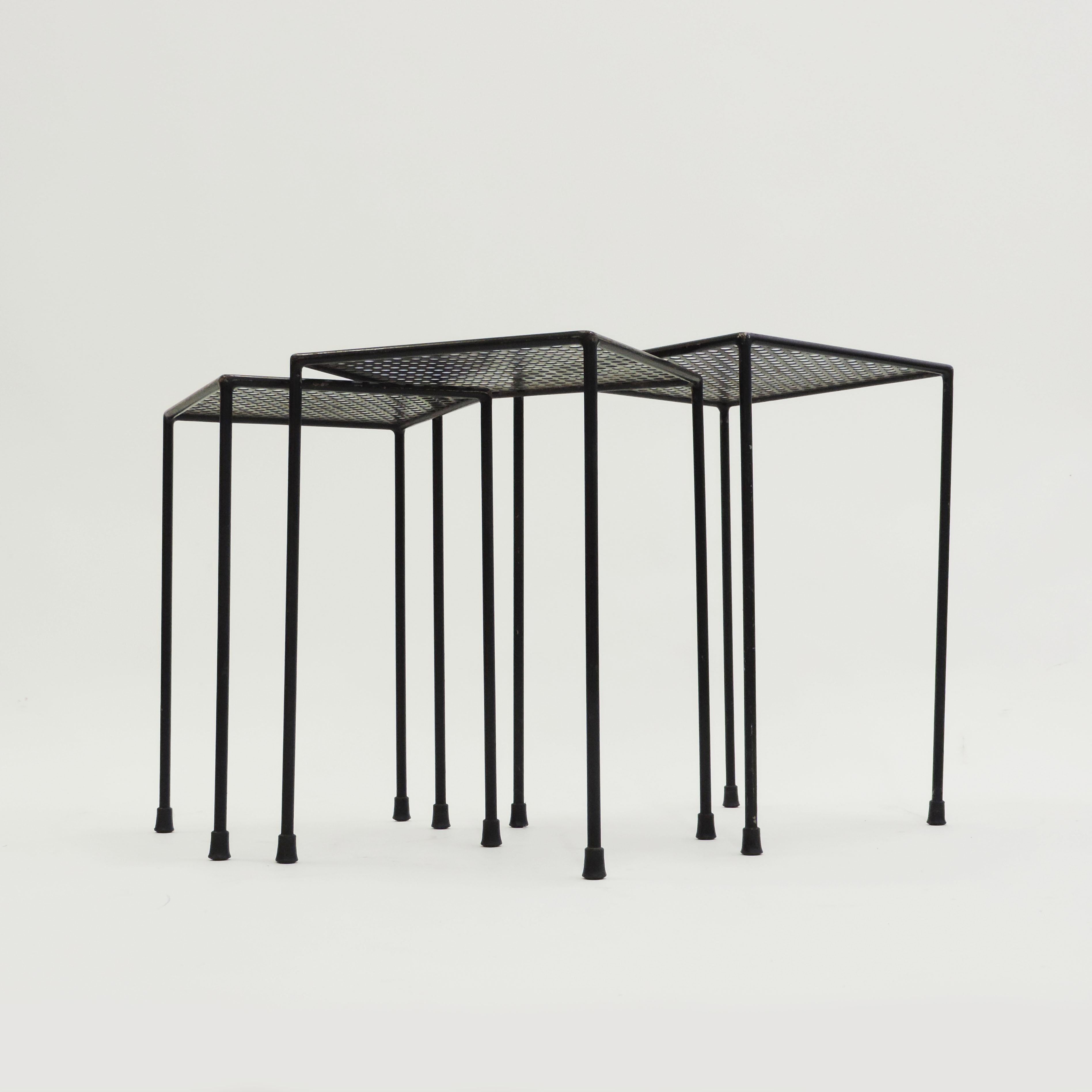 Giuseppe De Vivo Nesting Tables, Italy, 1950s For Sale 1