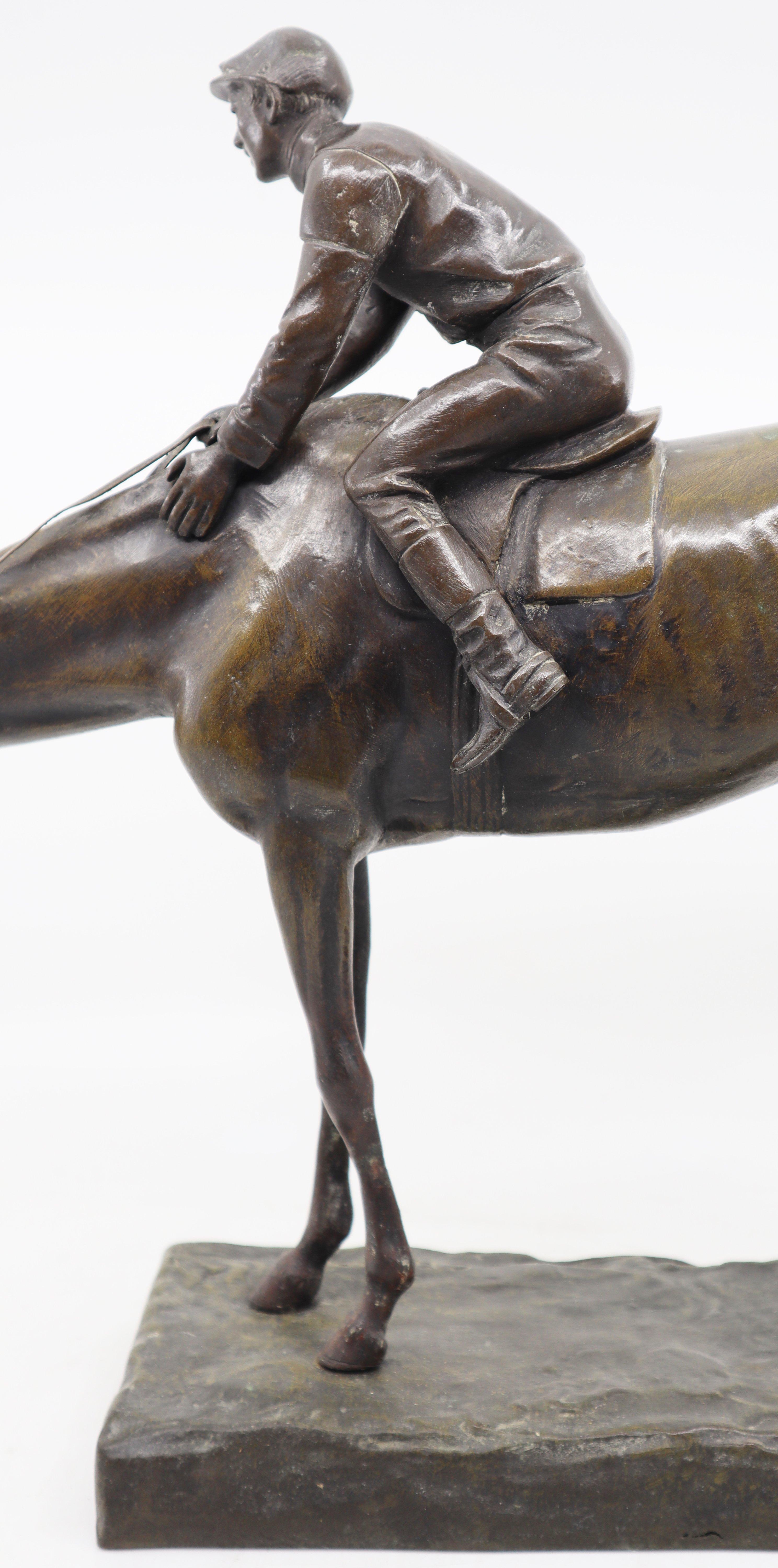 Jockey on his horse, G. Ferrari Italy 19th century For Sale 2