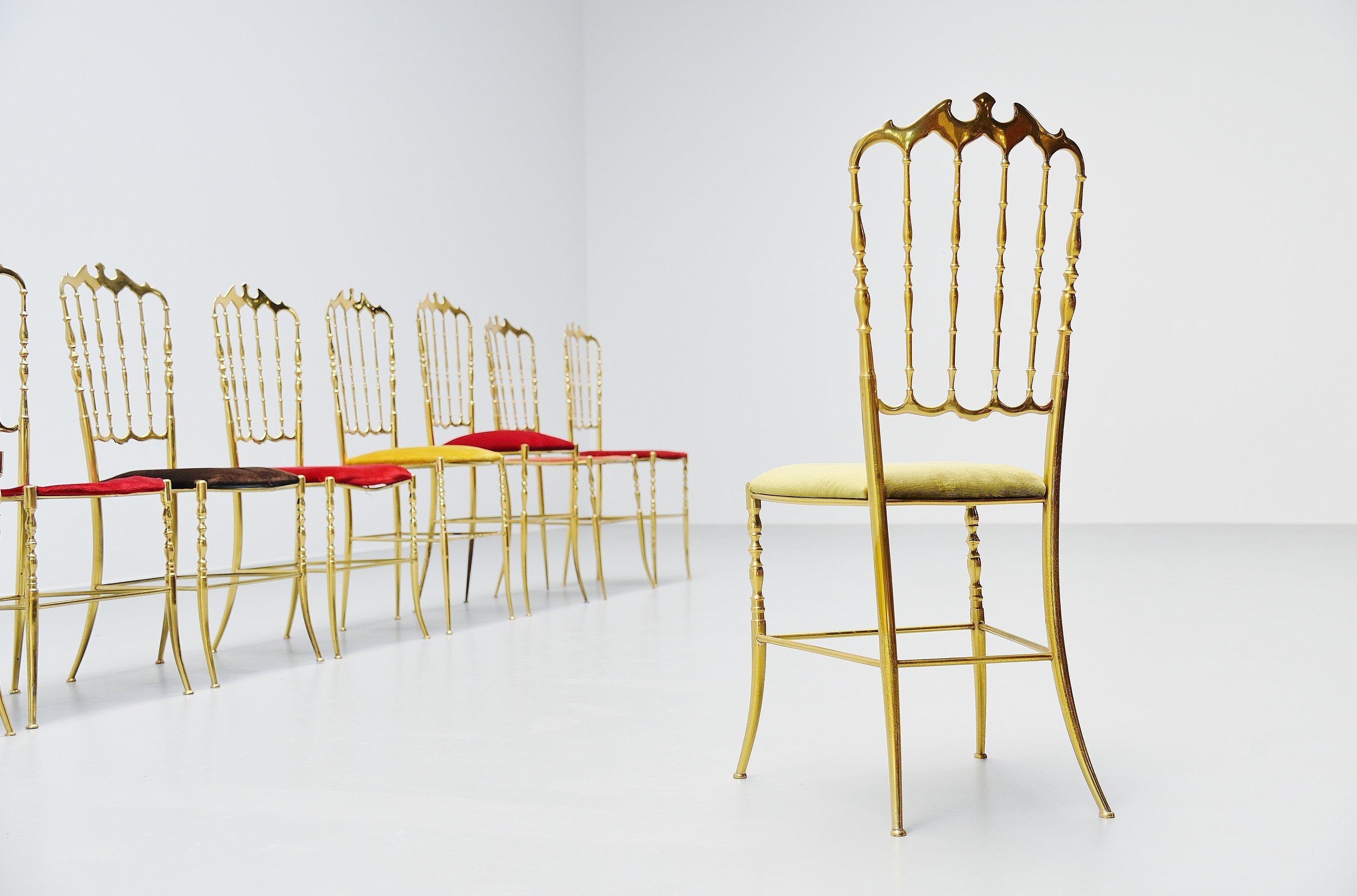 Giuseppe Gaetano Descalzi Chiavari Dining Chairs Set, Italy, 1960 3