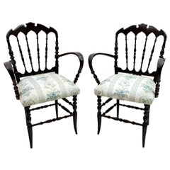 Giuseppe Gaetano Descalzi Midcentury Italian Chiavari Sofa and 2 Armchairs 1950s