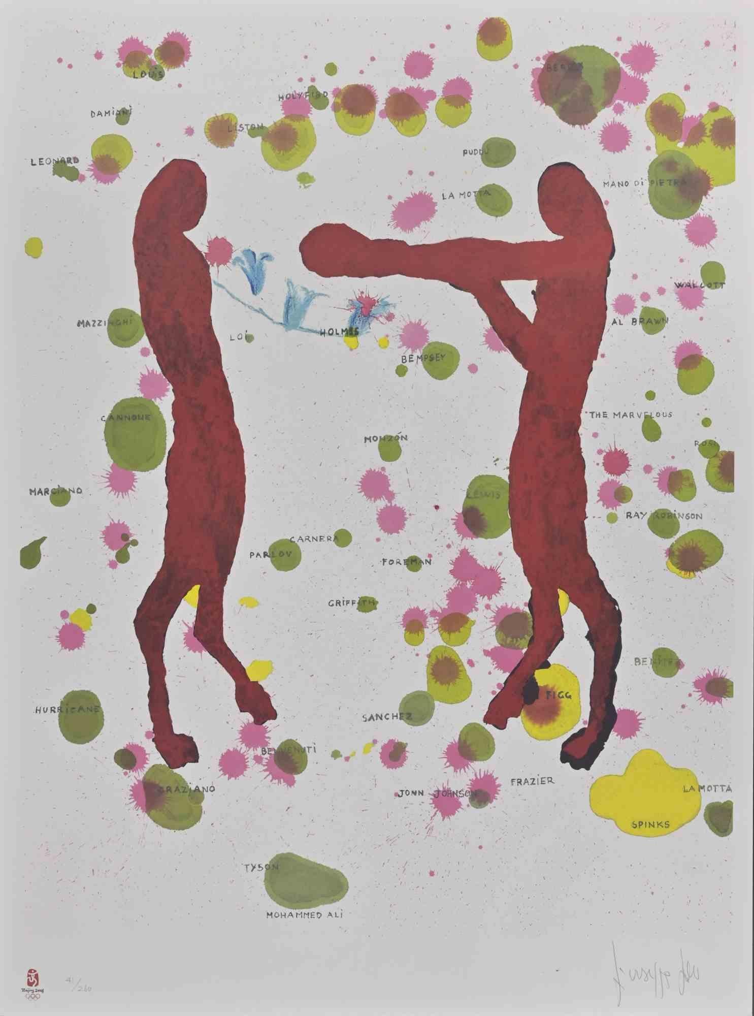 Litografia realizzata da Giuseppe Gallo nel 2008 in occasione delle Olimpiadi di Pechino.
Edizione limitata di 260 esemplari. Firmato a mano e numerato a matita.
Condizioni eccellenti.
Questa opera d'arte proviene dal portfolio The Unique Collection