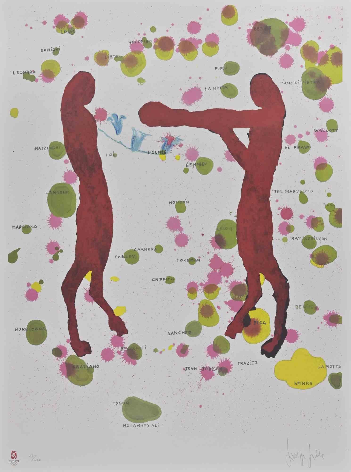 Litografia realizzata da Giuseppe Gallo nel 2008 in occasione delle Olimpiadi di Pechino.
Edizione limitata di 260 esemplari. Firmato a mano e numerato a matita.
Condizioni eccellenti.
Questa opera d'arte proviene dal portfolio The Unique Collection