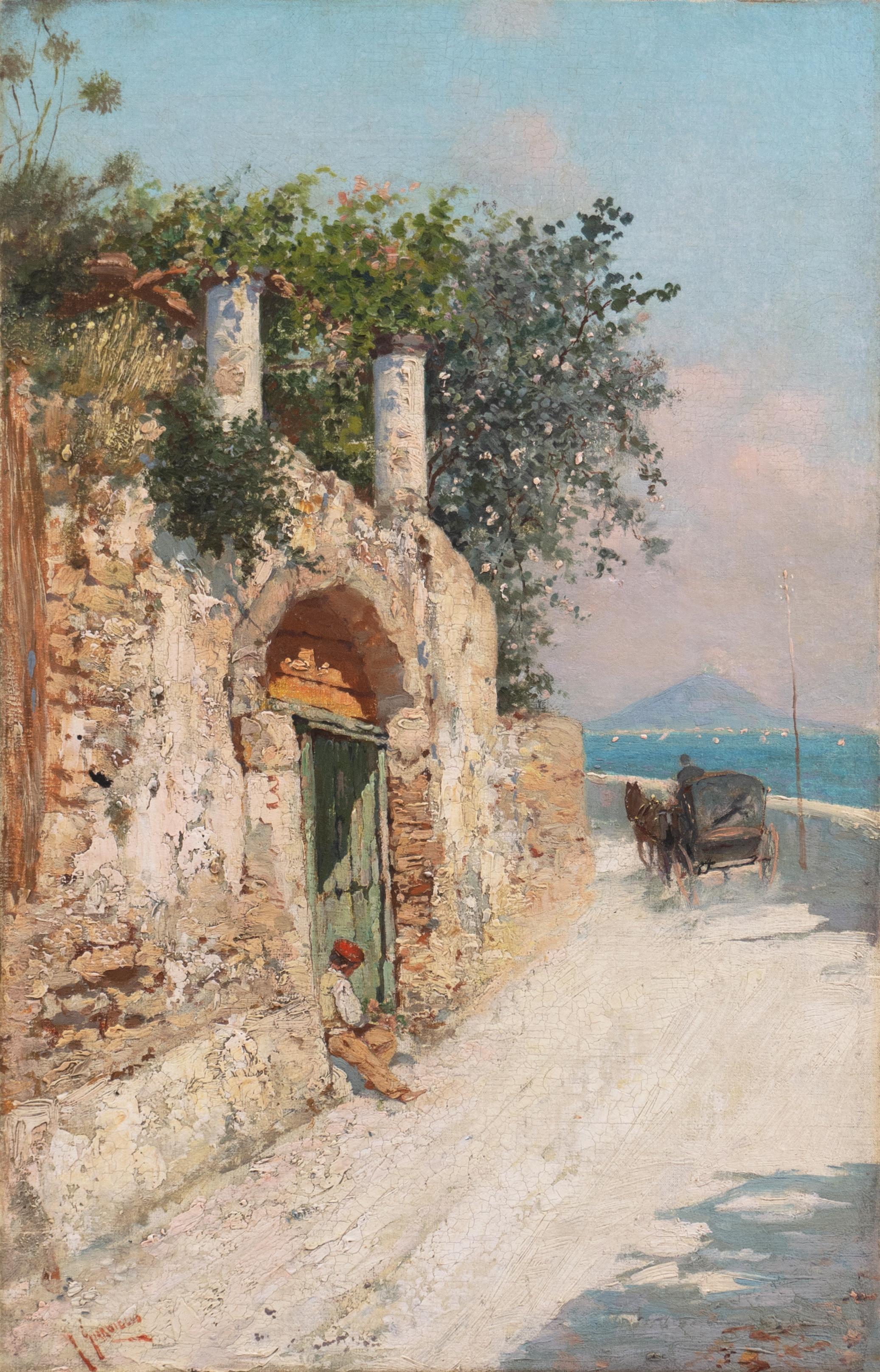« Naples avec une vue du mont Vésuve », Golfo di Napoli
