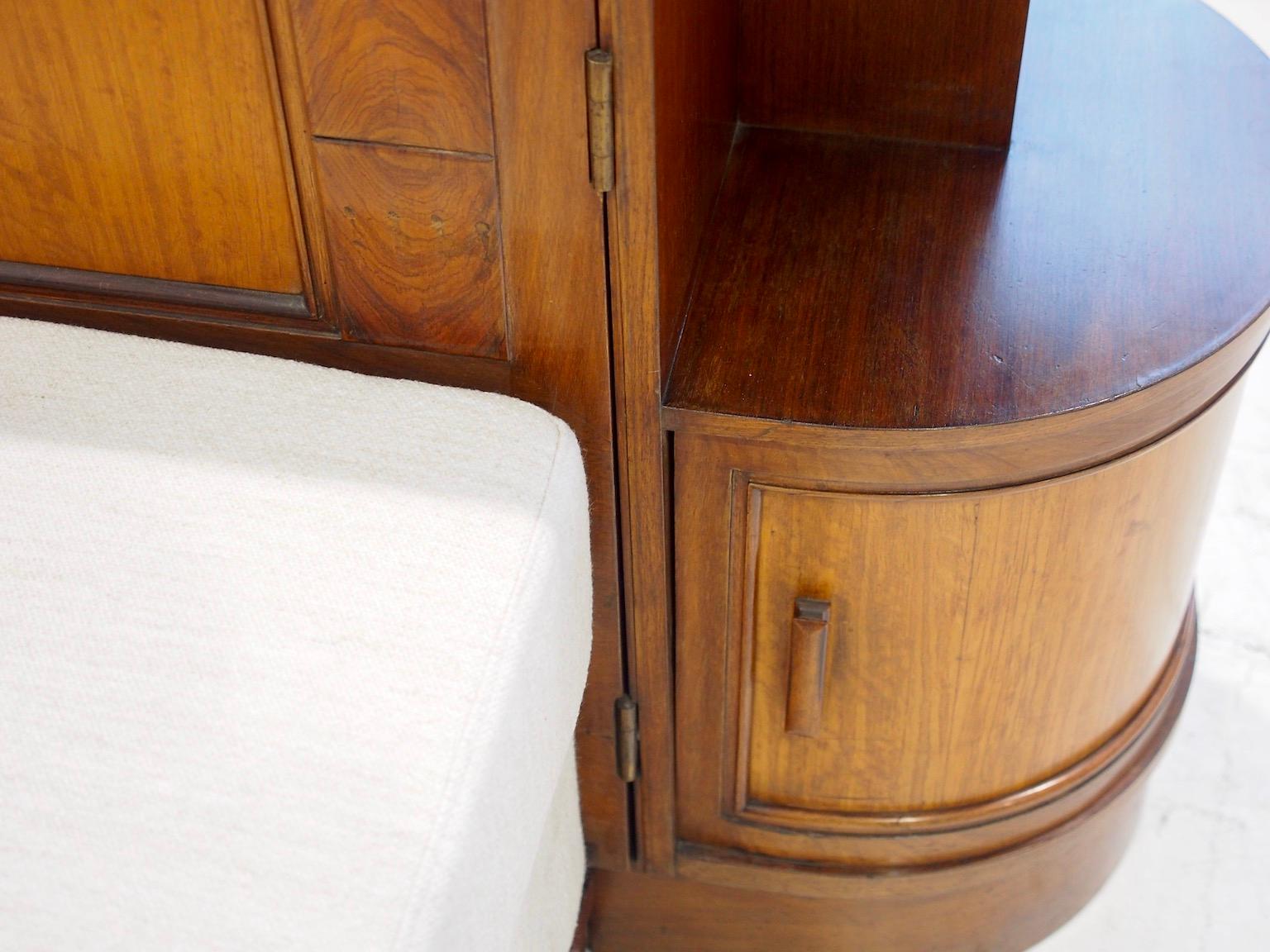 Méridienne du milieu du siècle dernier de Giuseppe Gibelli avec table de chevet en vente 10