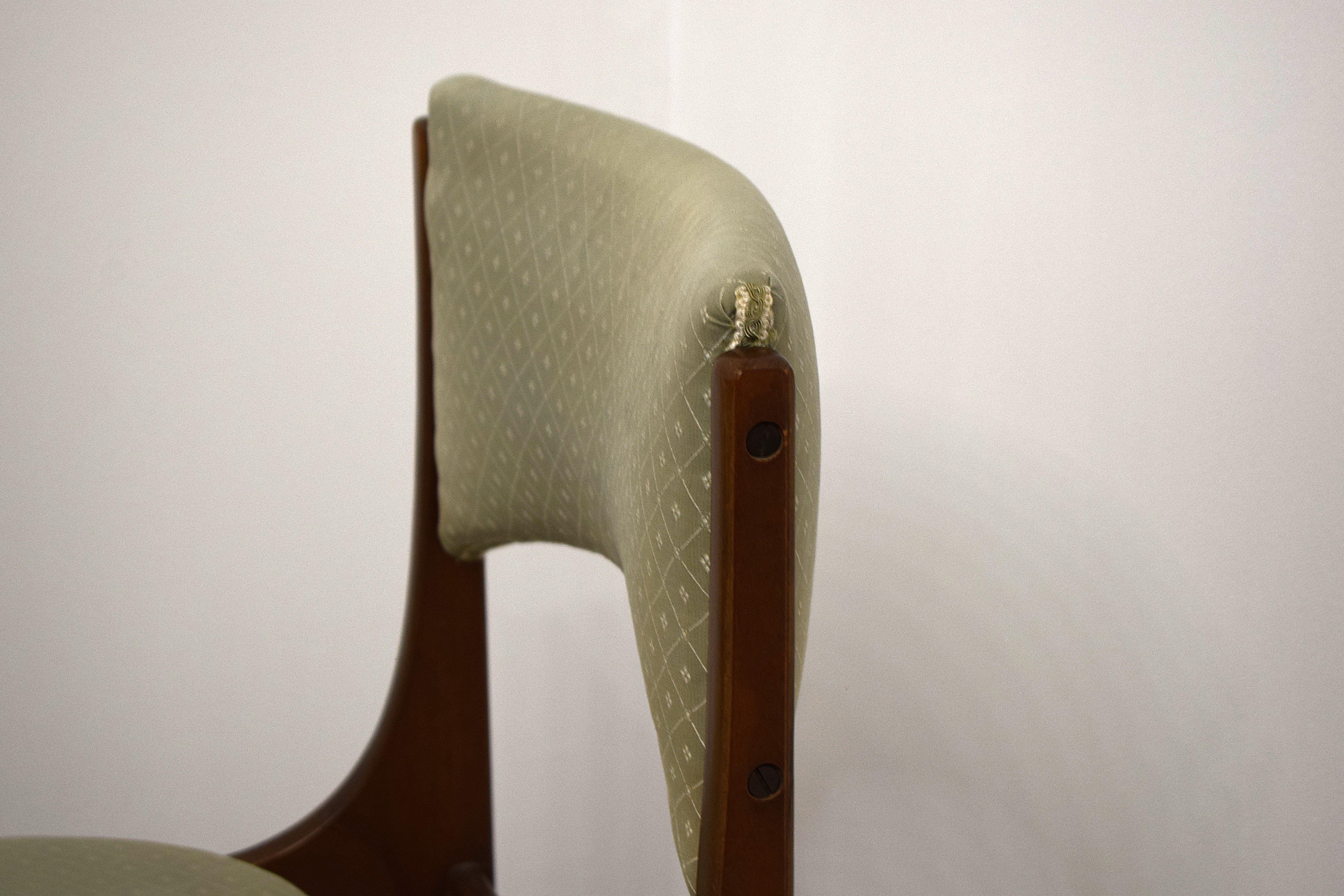 Giuseppe Gibelli Per Sormani - Ensemble de 4 chaises mod. Beatrice, 1970 en vente 5