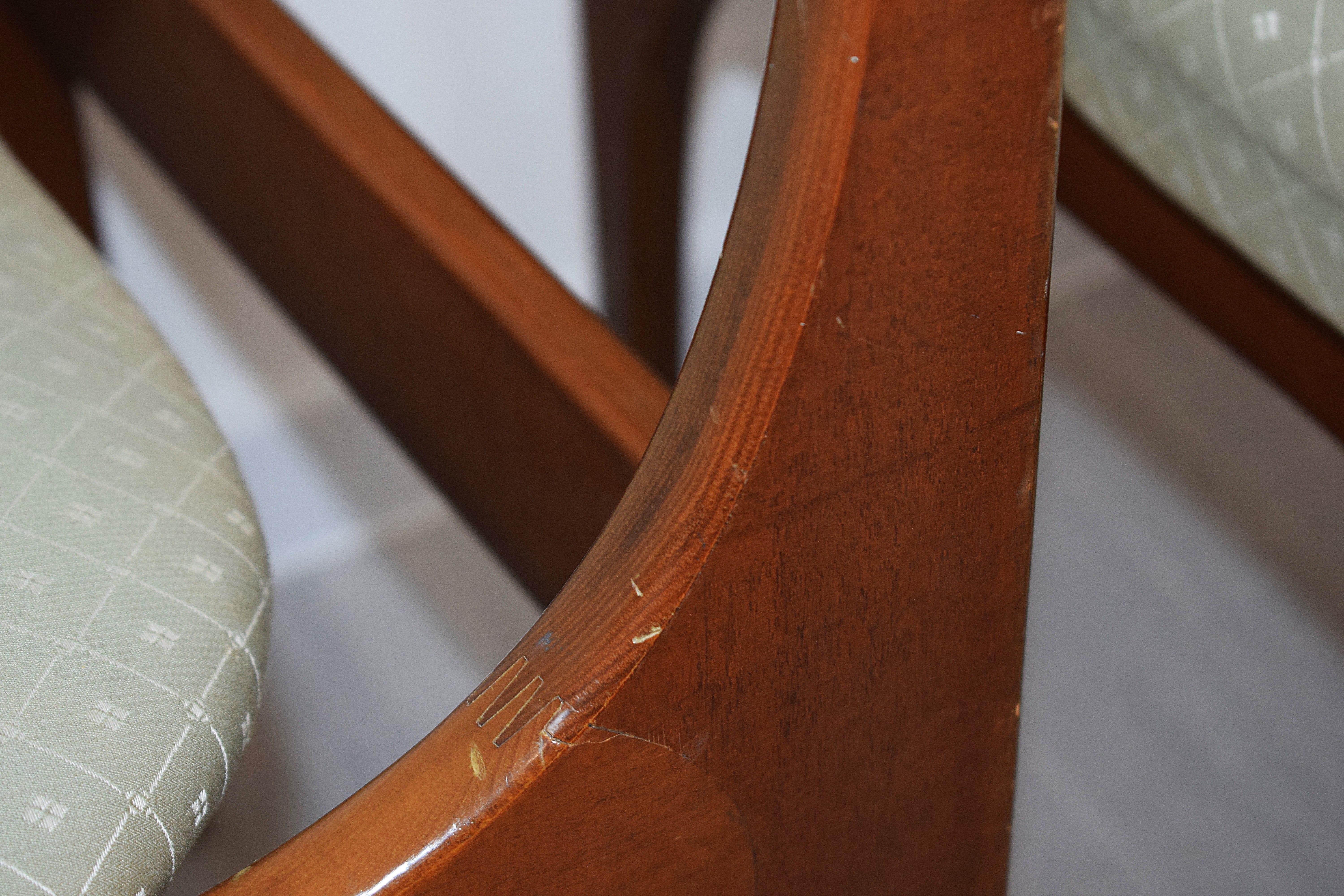 Giuseppe Gibelli Per Sormani - Ensemble de 4 chaises mod. Beatrice, 1970 en vente 11