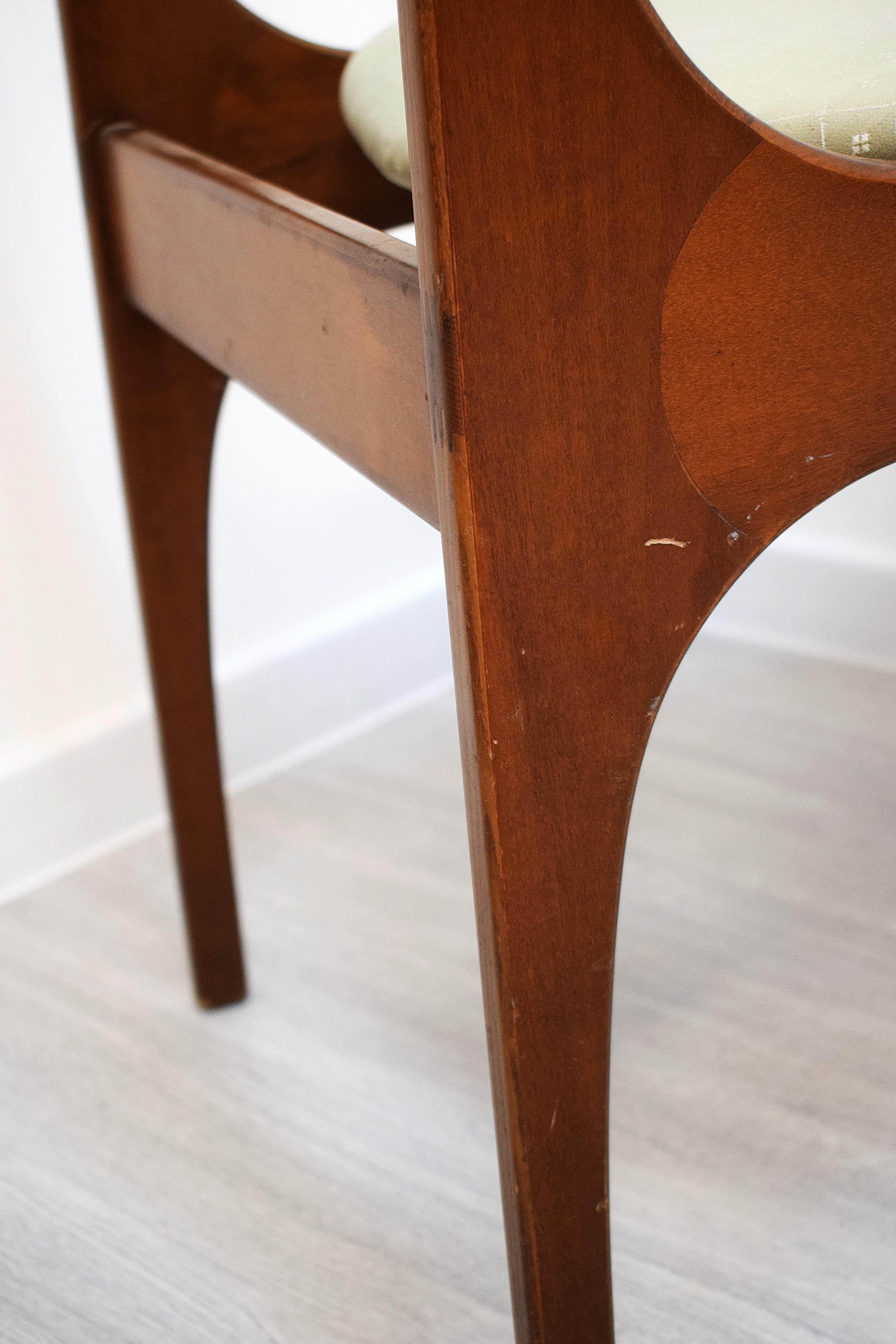 Giuseppe Gibelli Per Sormani - Ensemble de 4 chaises mod. Beatrice, 1970 en vente 12